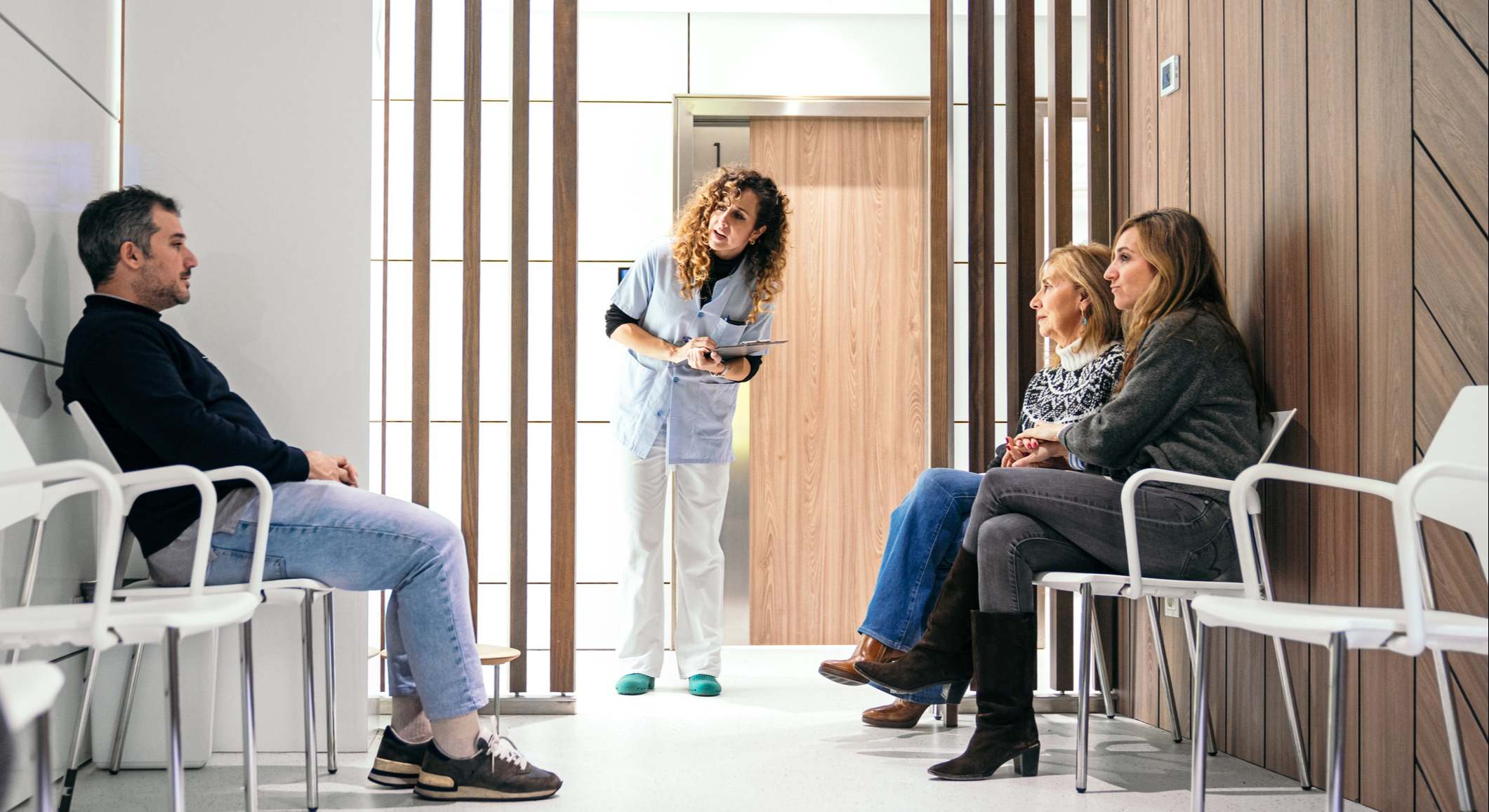 Sala de espera de un hospital