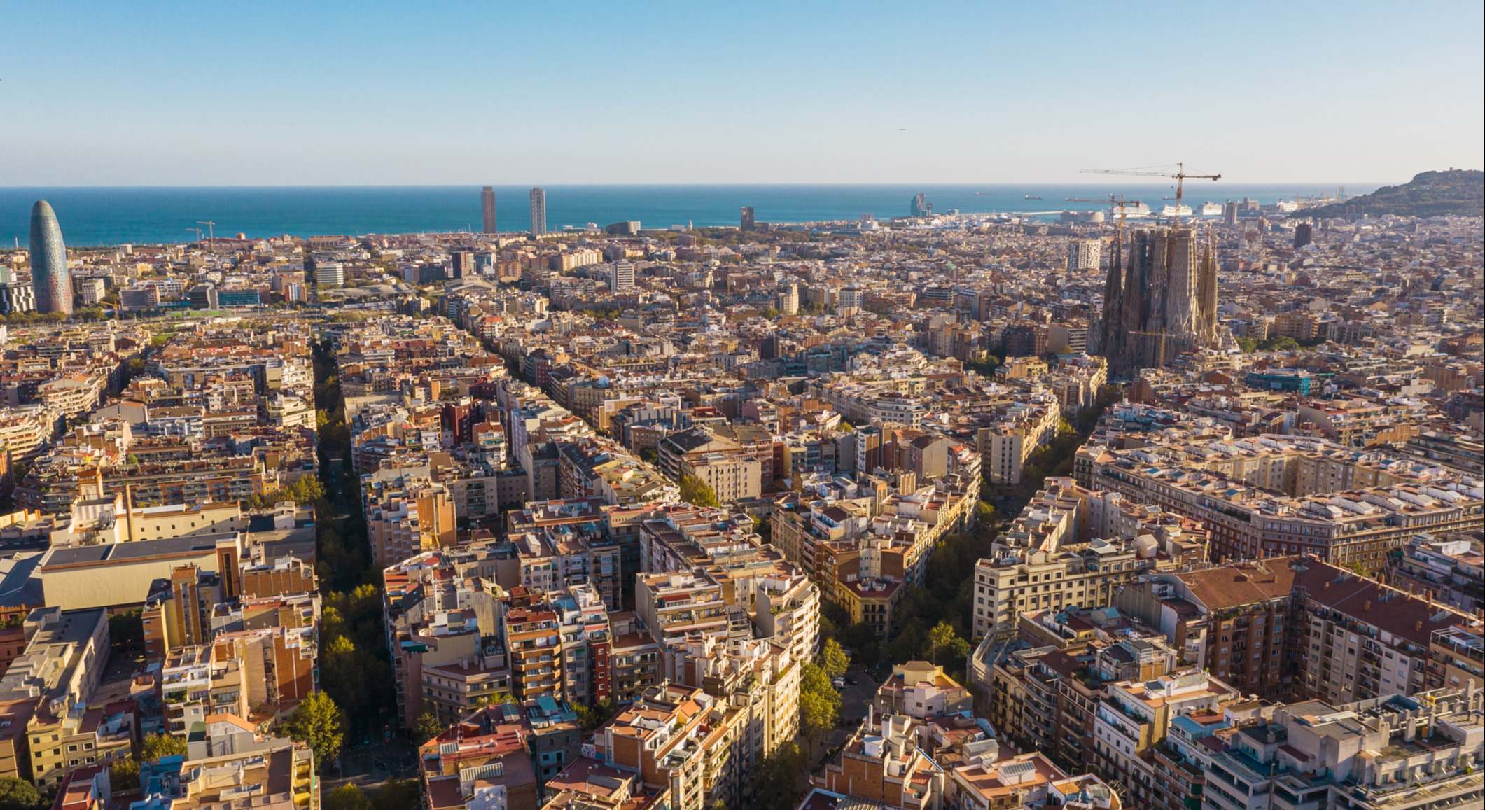Vista aérea de Barcelona