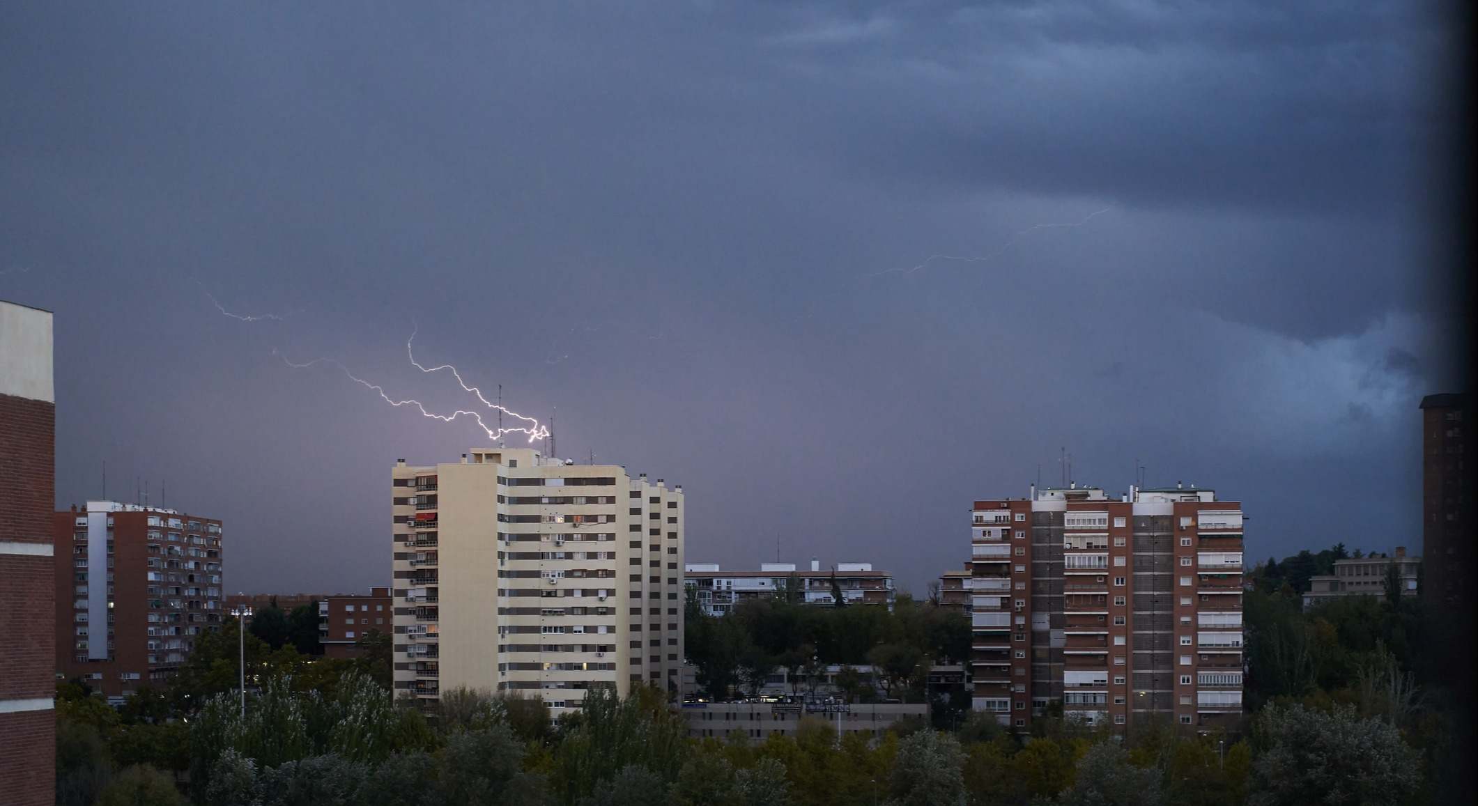 Tormenta sobre la Comunidad de Madrid. / Foto: iStock