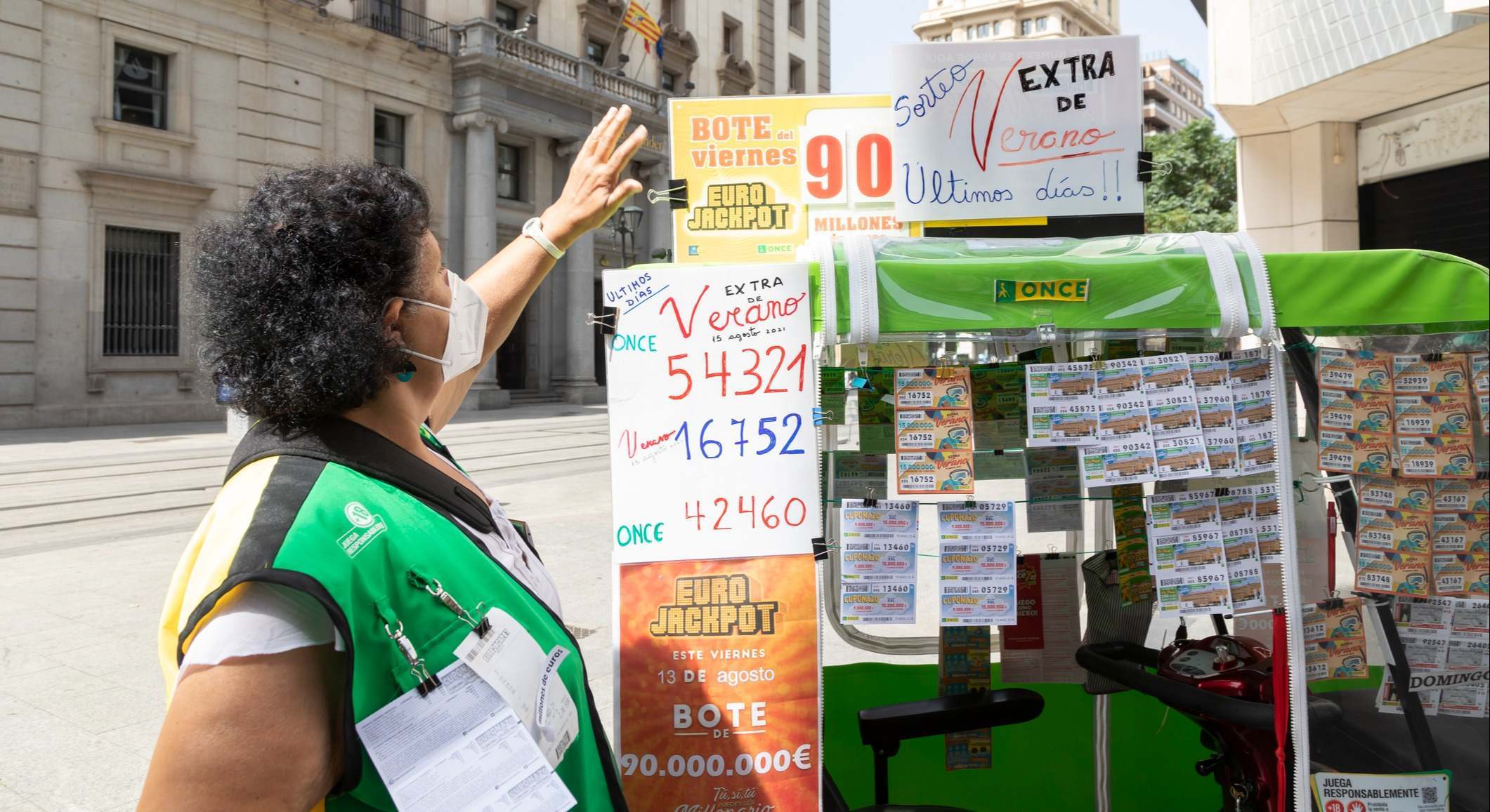 Vendedora de lotería