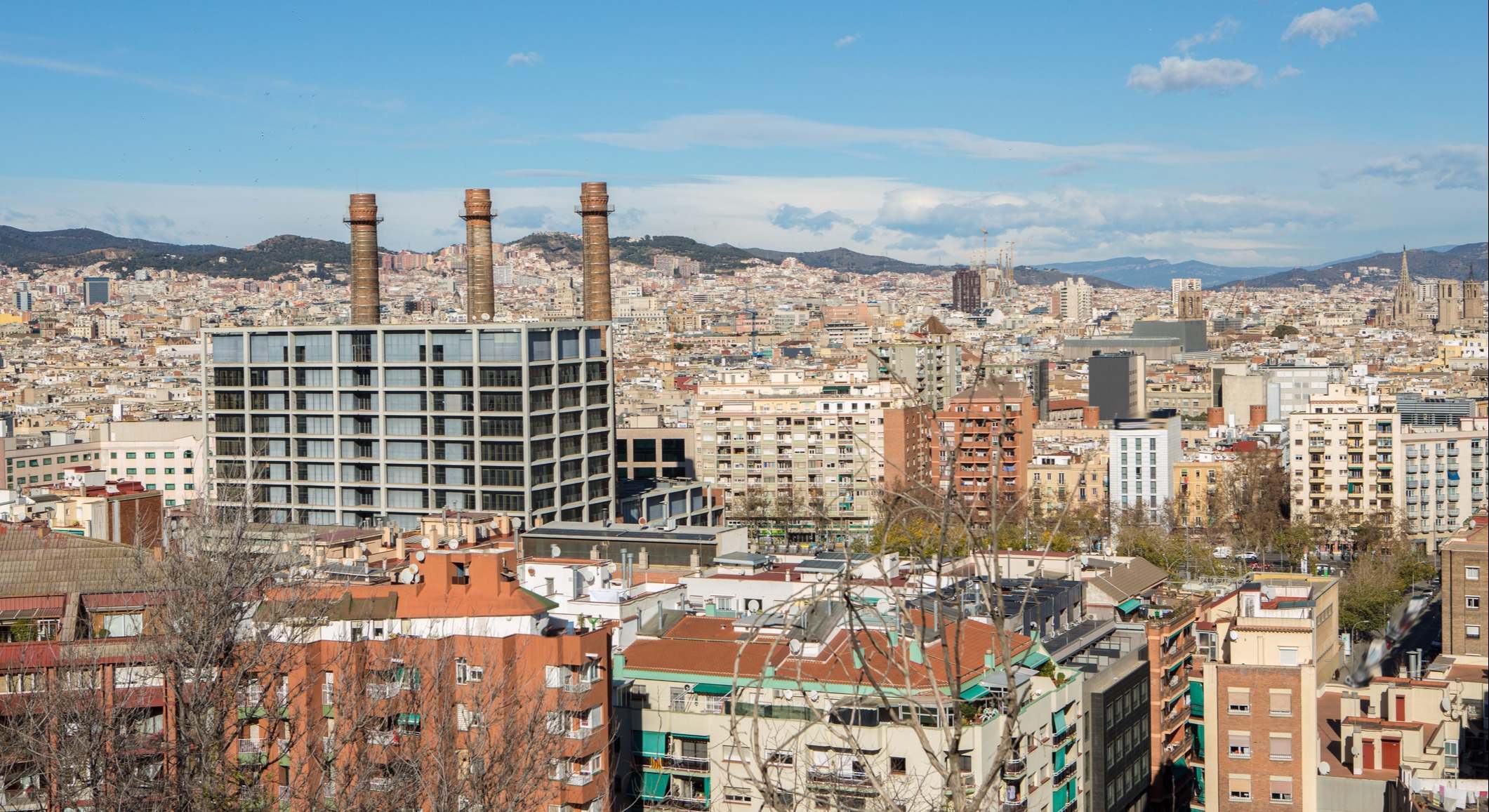 Vista de la ciudad de Barcelona desde las colinas de MontJuic. / Foto: iStock