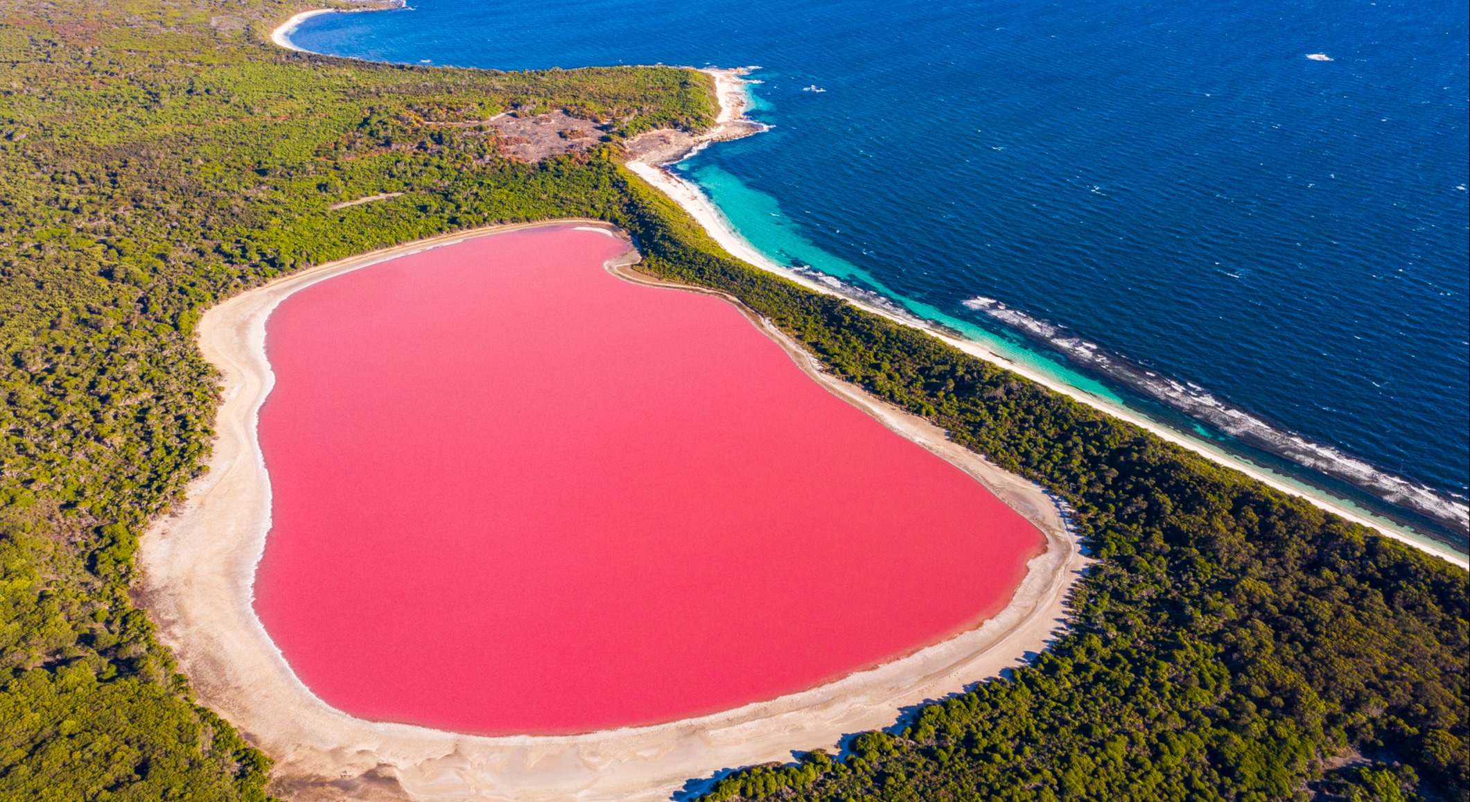 Lago Hillier en Australia