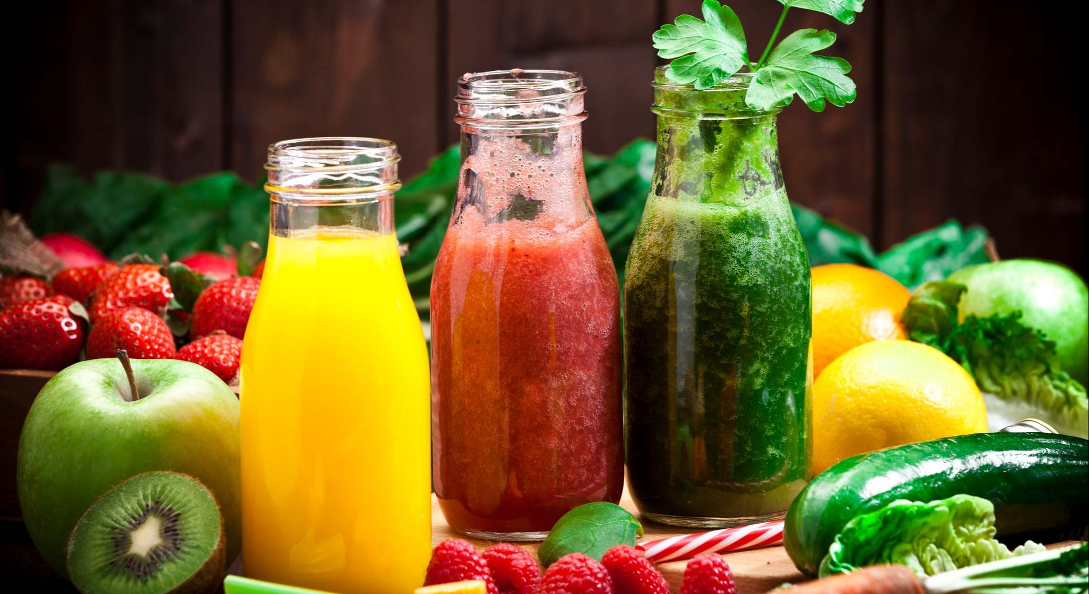 Zumos de distintas frutas