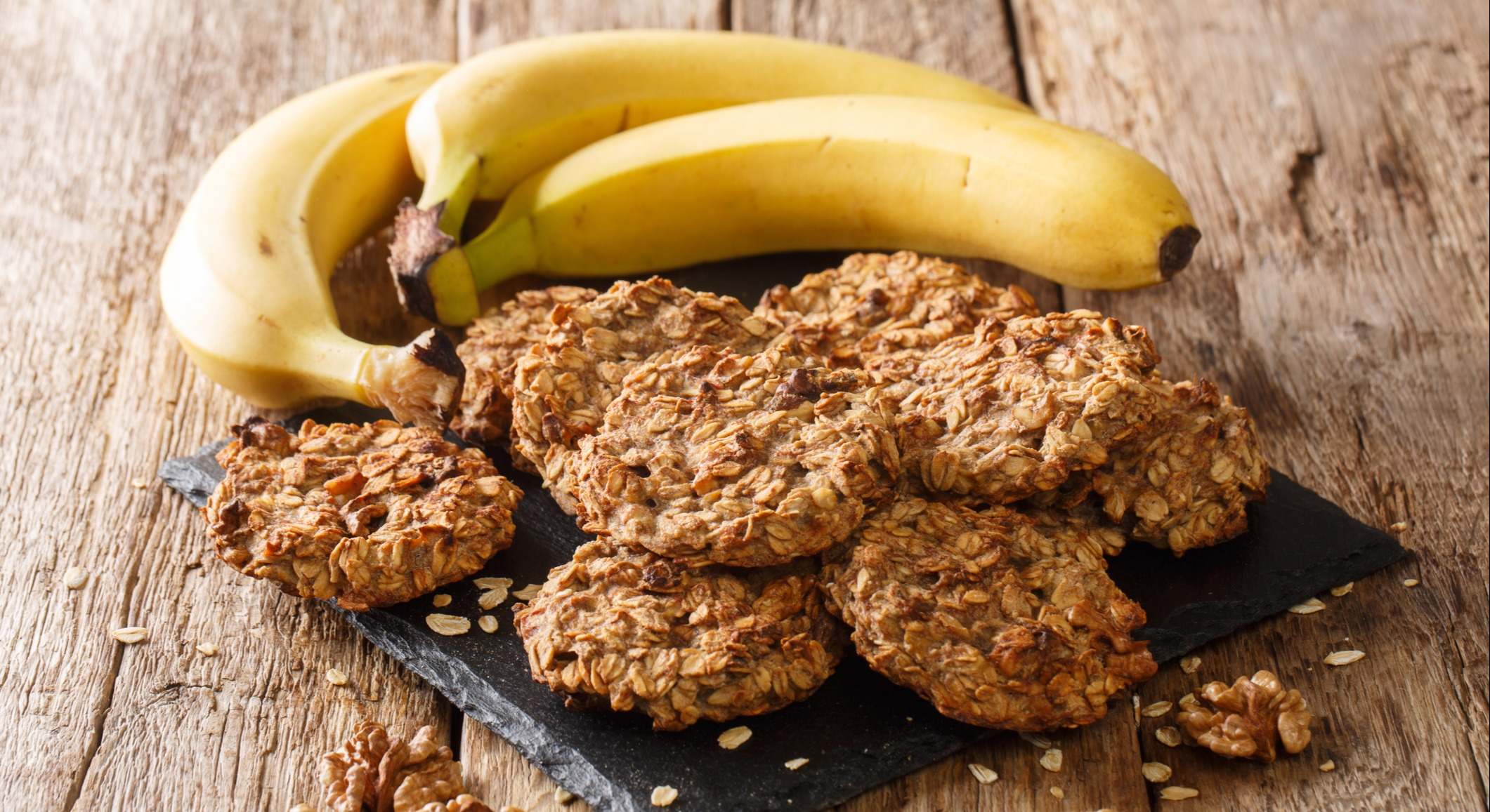 galletas de avena y plátano