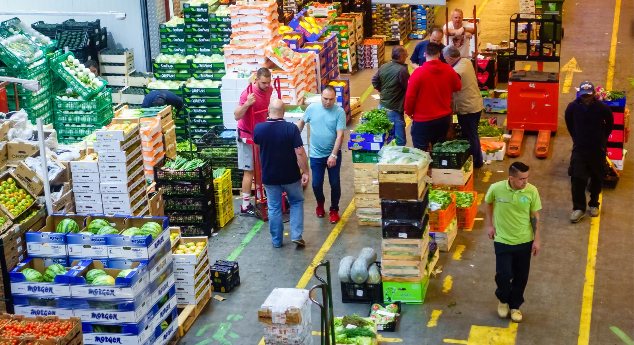 Puesto de frutas en un mercado. Foto: iStock