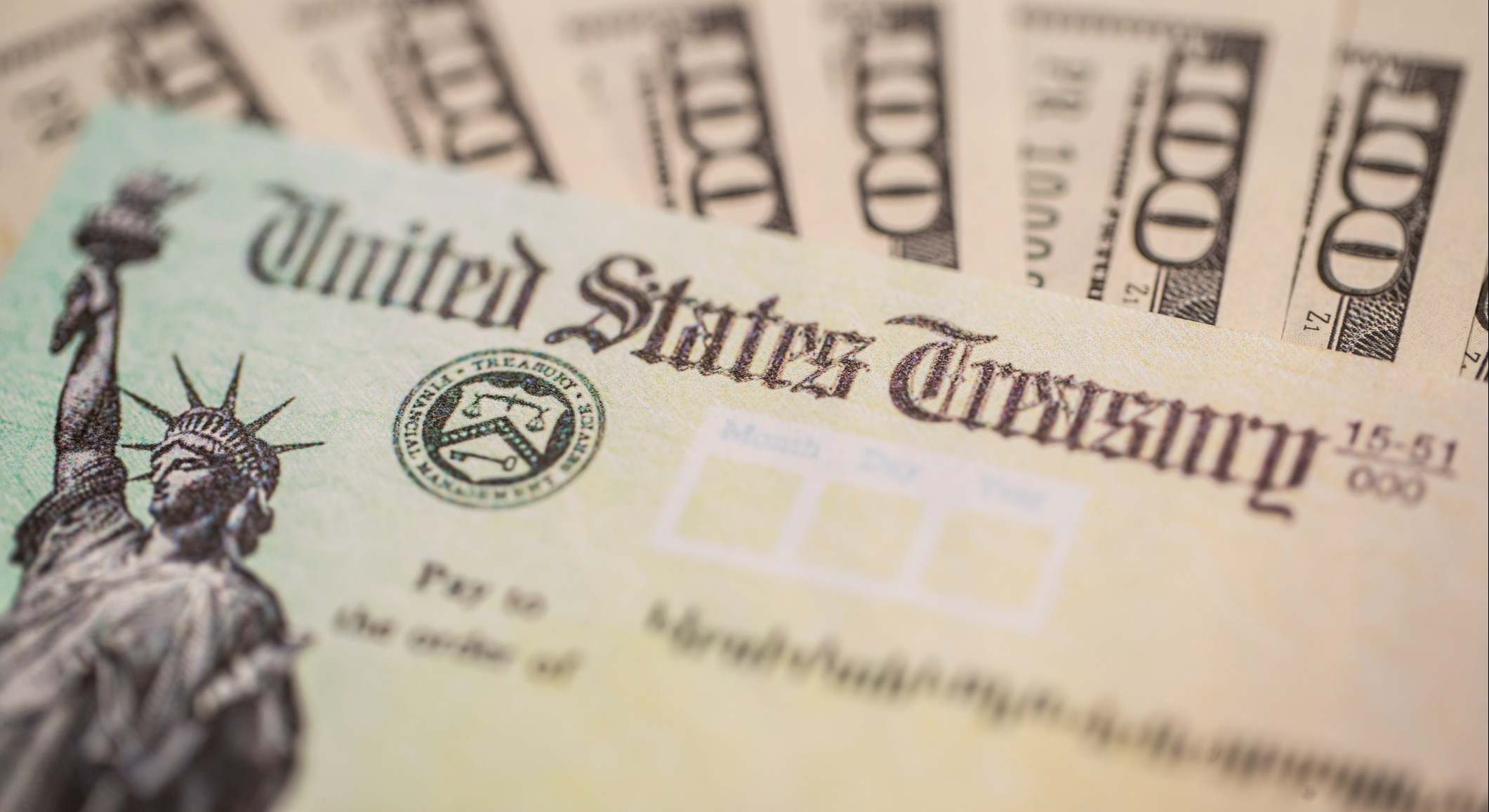 Cheque del Tesoro de Estados Unidos