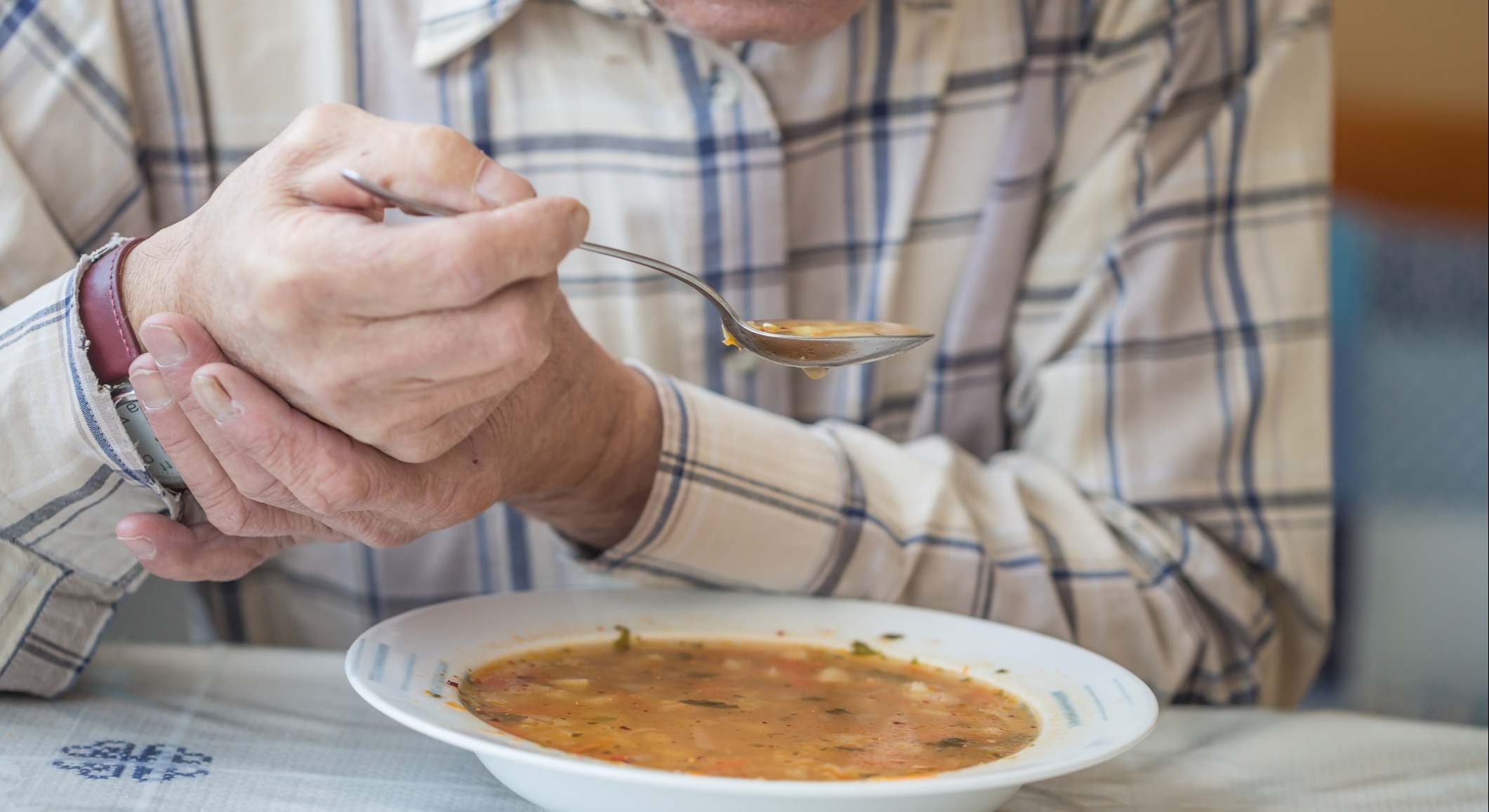 Una persona con Parkinson