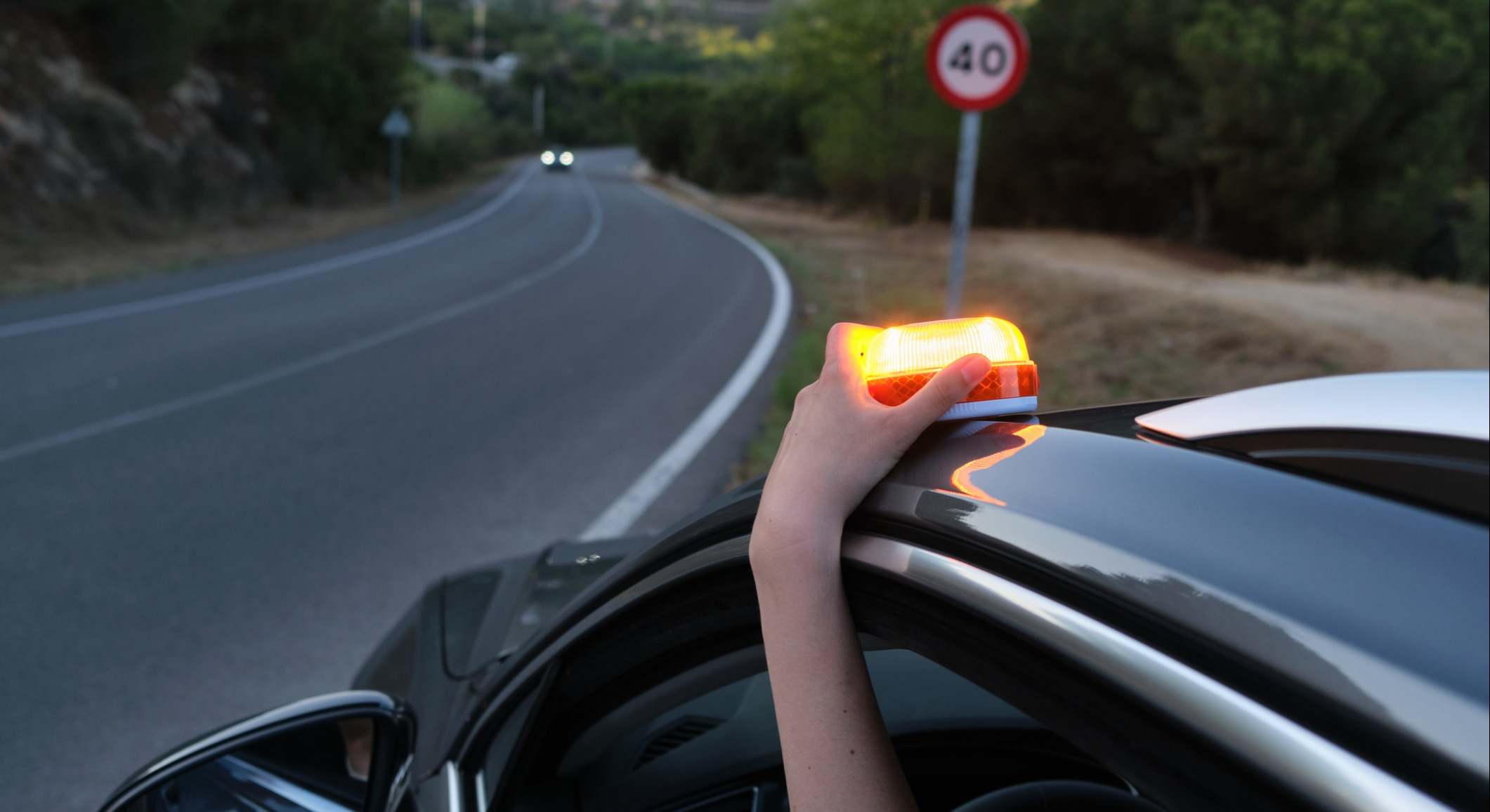 Luz de emergencia para vehículos averiados