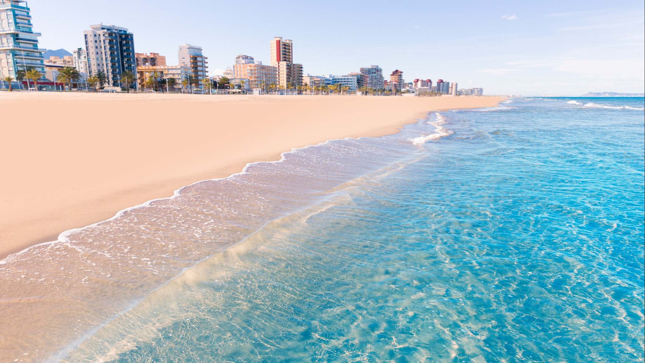 Playa de Gandía en Valencia