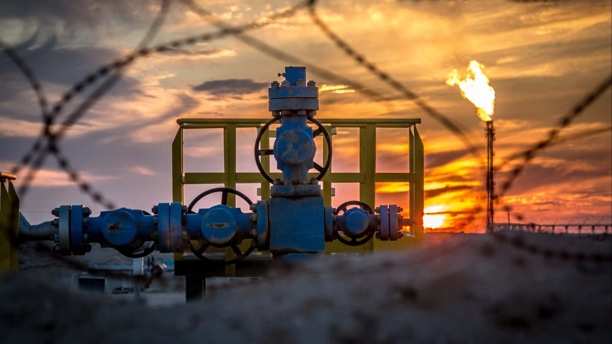 Refinería petróleo Irak gas quema