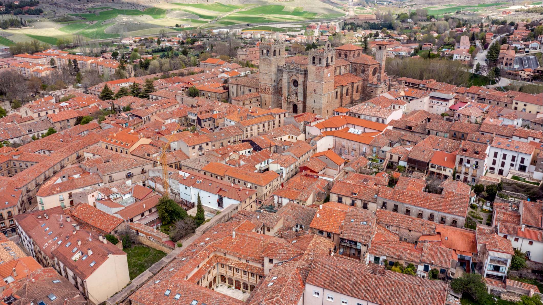 Vista aérea de Sigüenza, Guadalajara