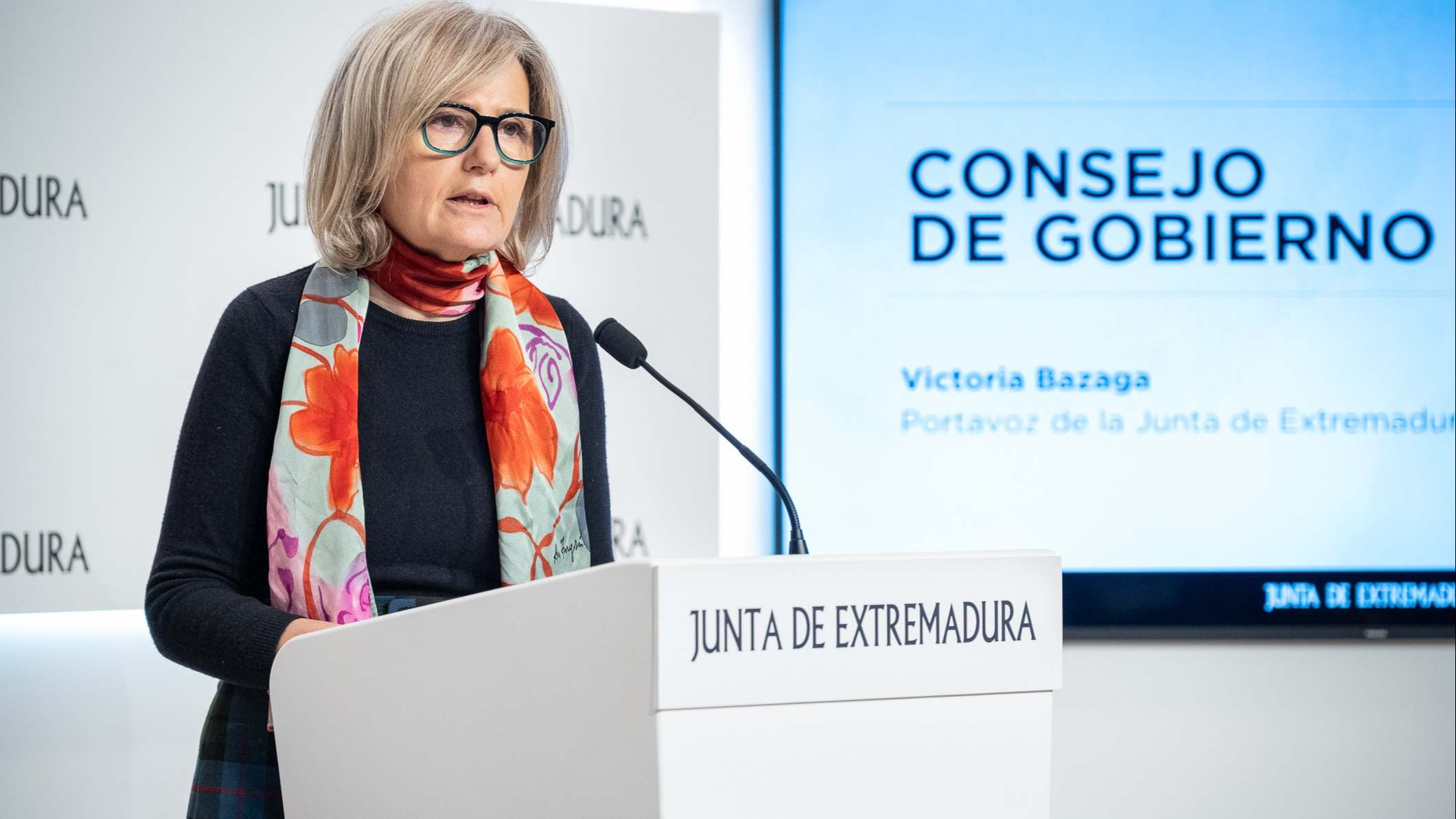 Victoria Bazaga, portavoz de la Junta de Extremadura