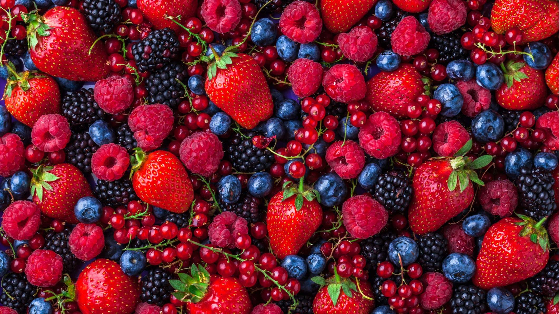 Mezcla de frutos rojos y azules