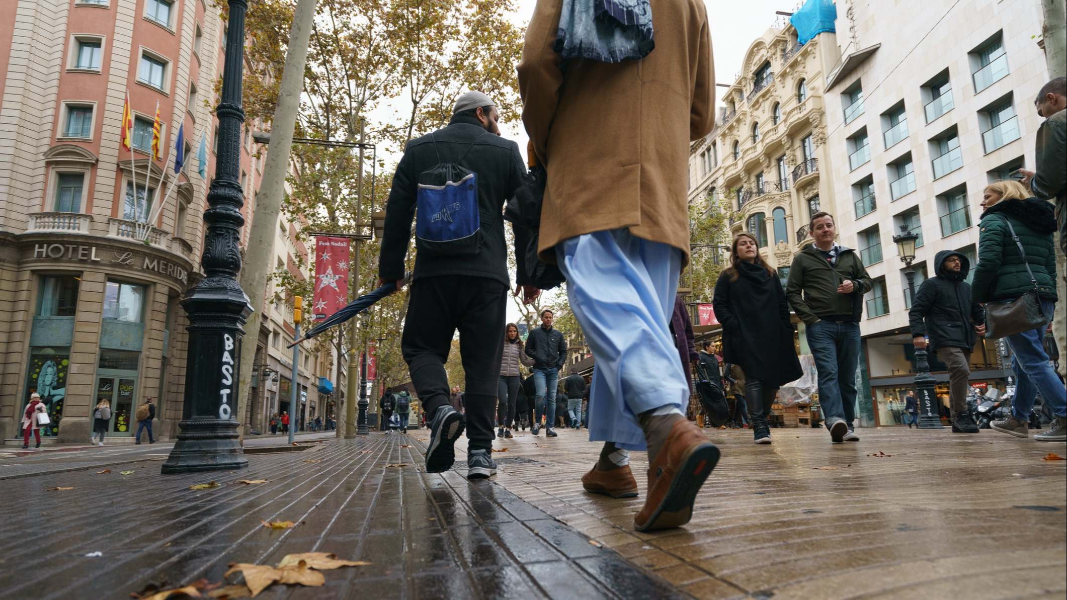 Día lluvioso en Barcelona, España. / Foto: iStock