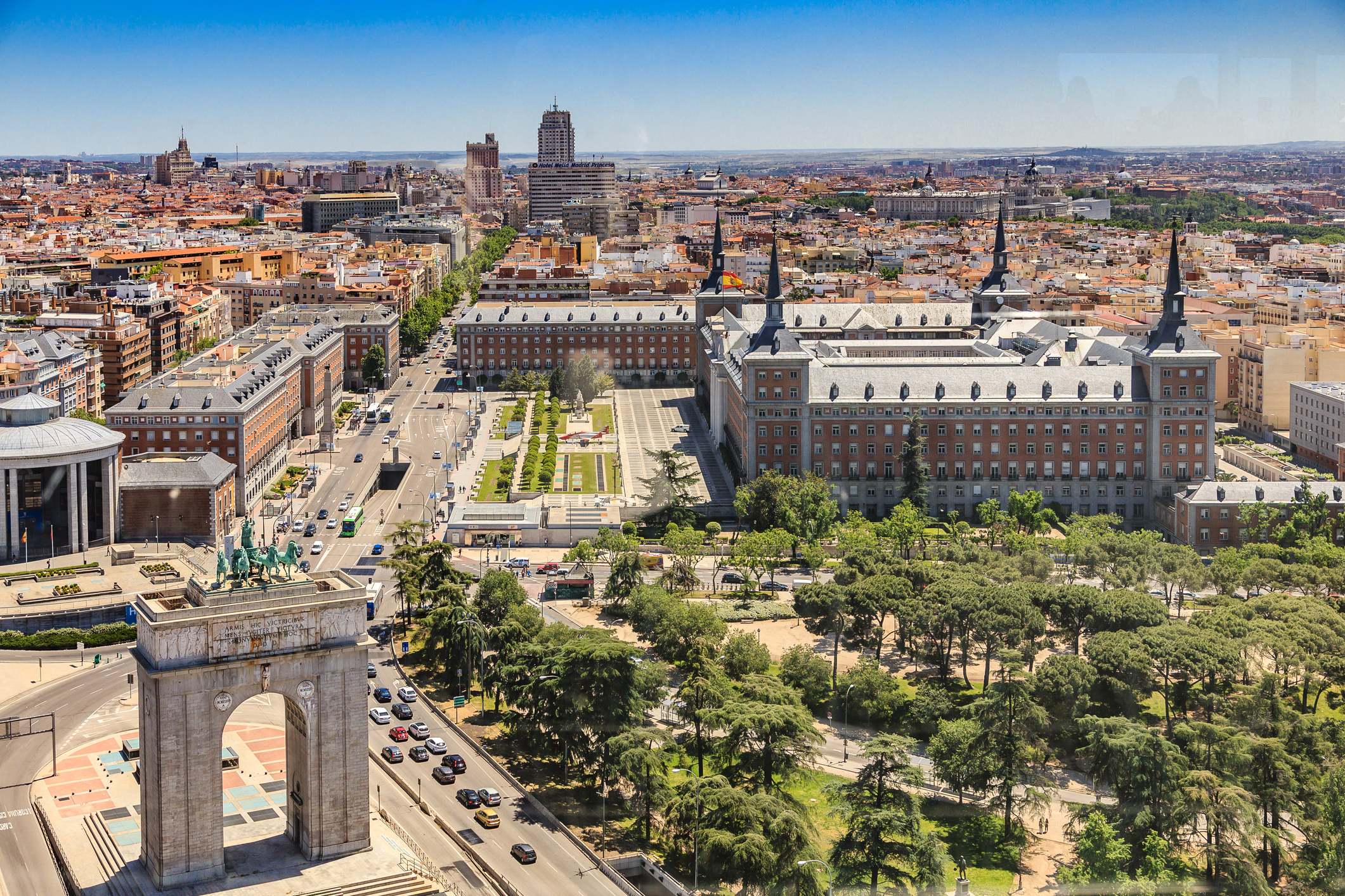 Vista panorámica de Madrid desde el Faro de Moncloa