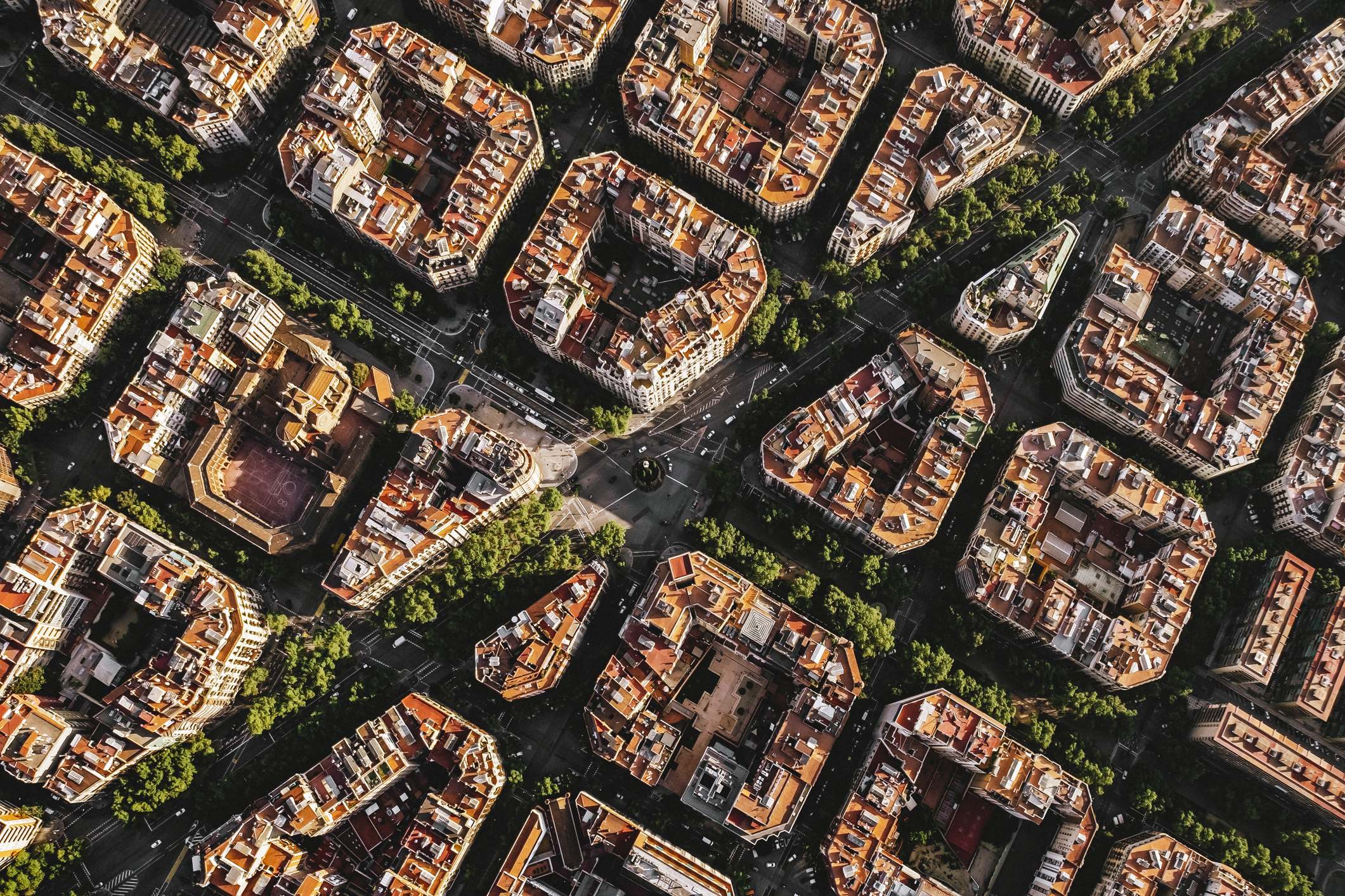 Vista aérea de Barcelona