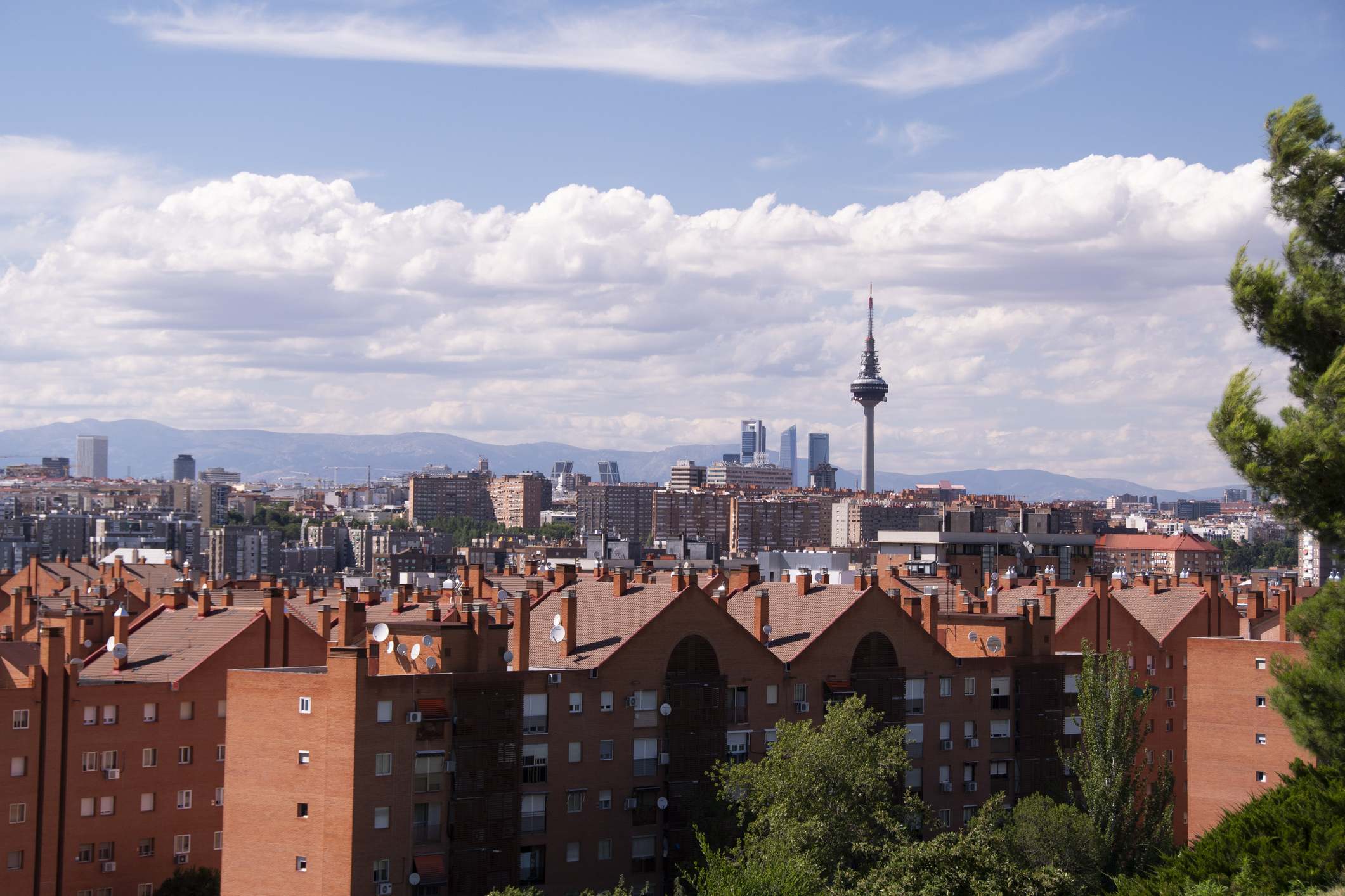 Vista del parque Cerro Tío Pío en Puente de Vallecas, Madrid