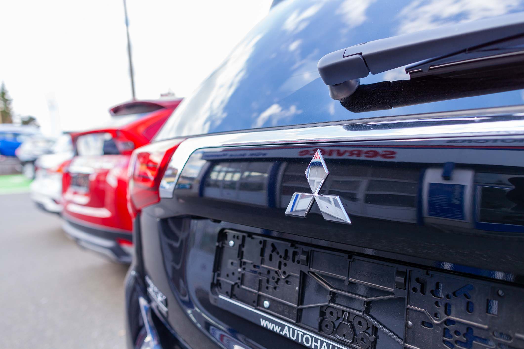 Un vehículo Mitsubishi