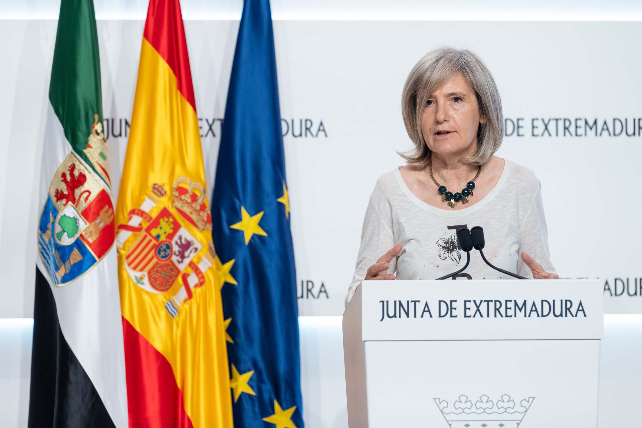 Victoria Bazaga, portavoz de la Junta de Extremadura
