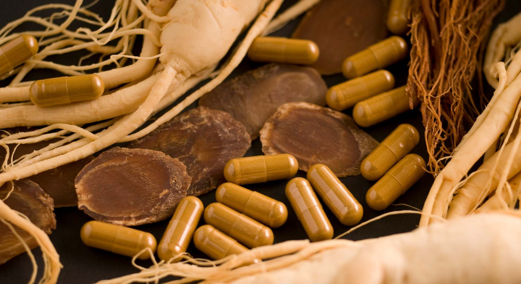 Ginseng y cápsulas
