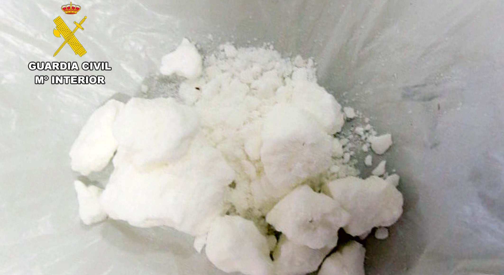 Cocaína incautada.