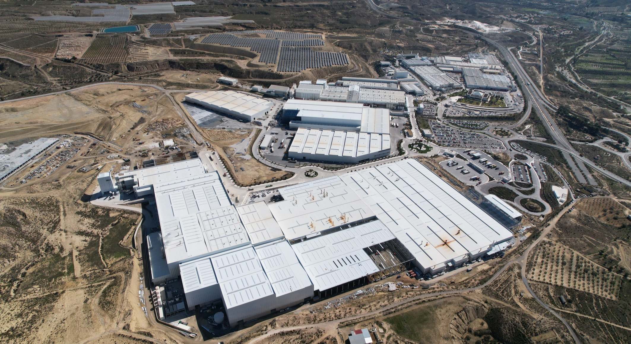 Complejo industrial de Cosentino en Cantoria (Almería).