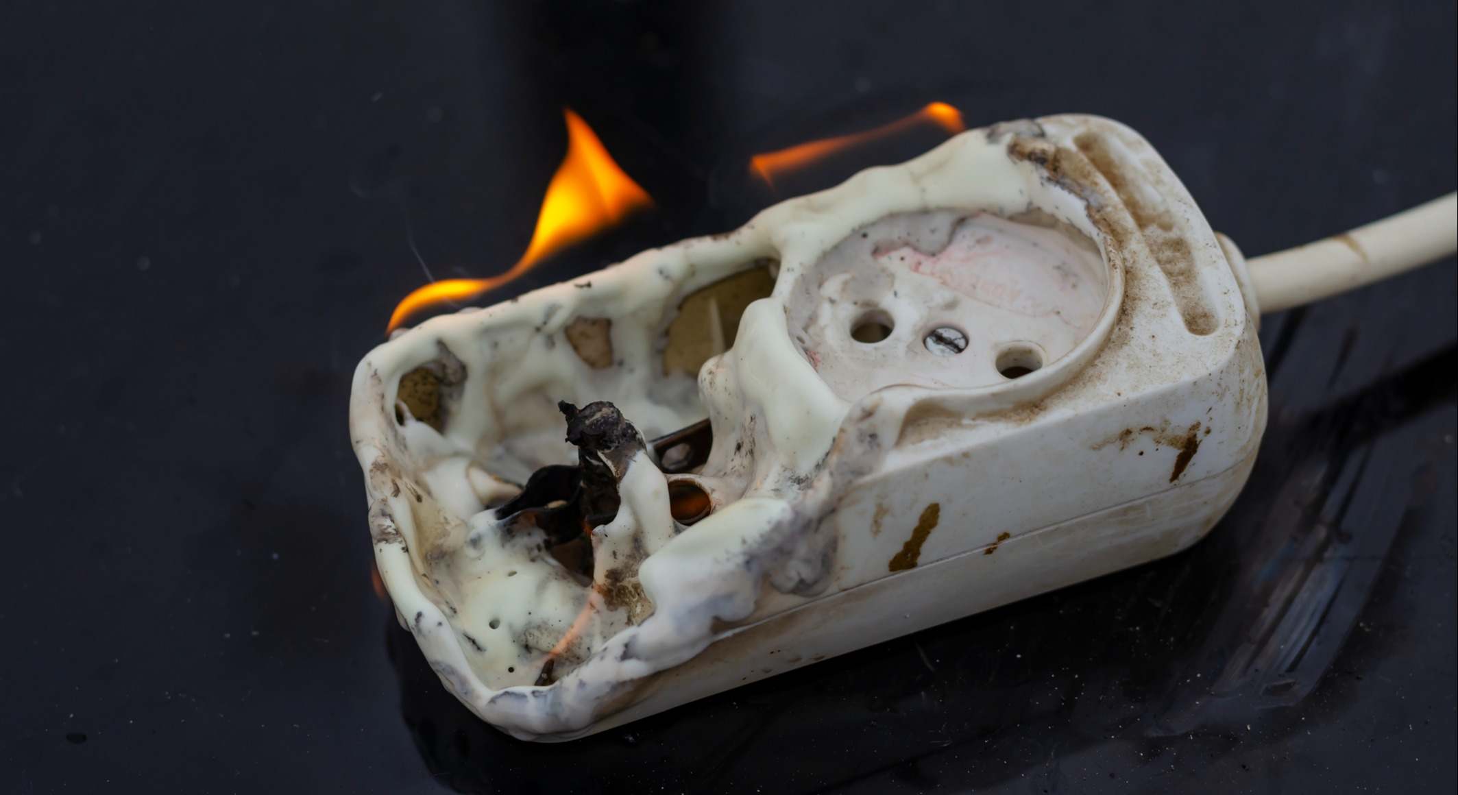 Regleta con fuego