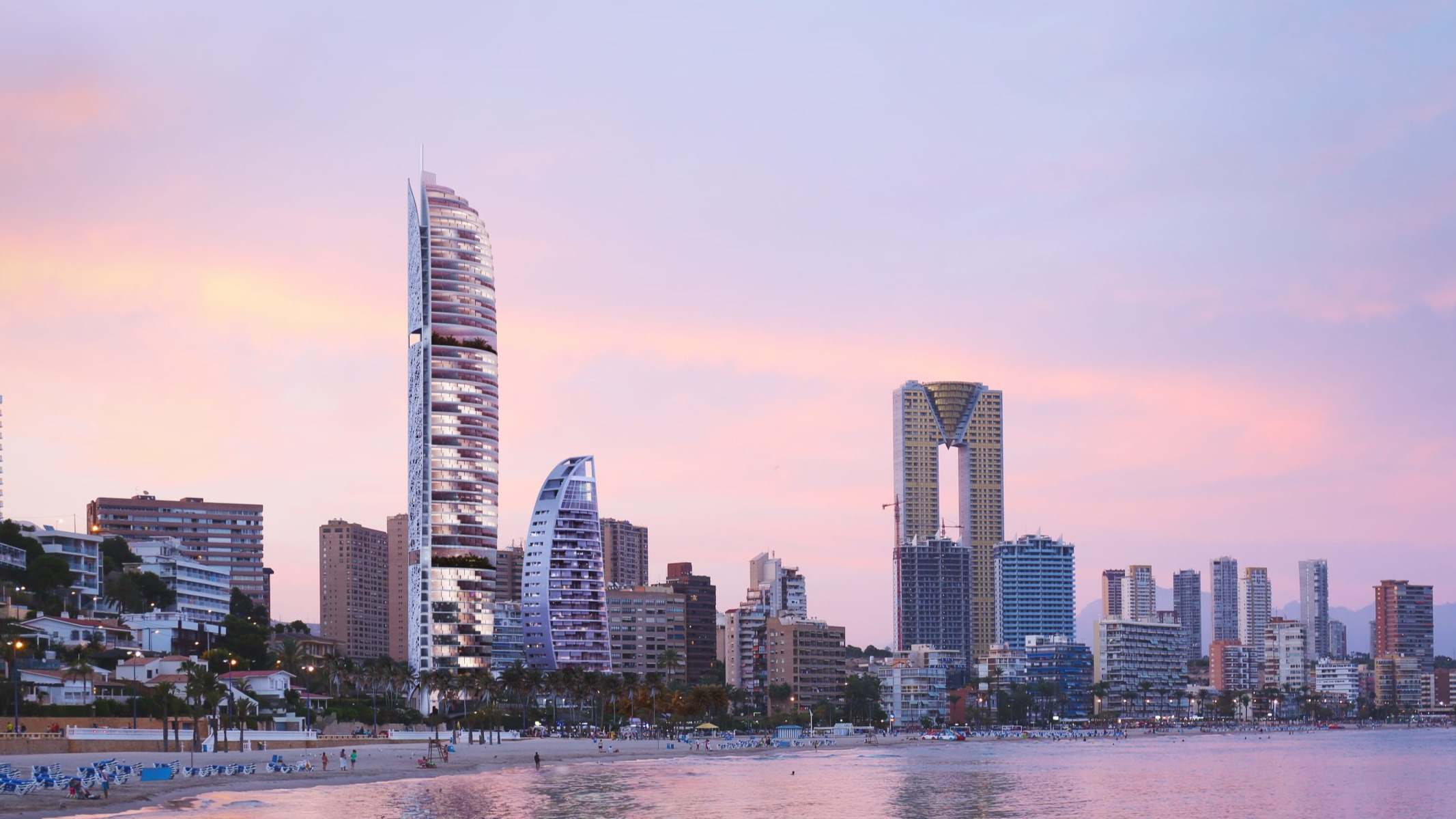 Imagen virtual del nuevo edificio Gran Delfín en Benidorm.