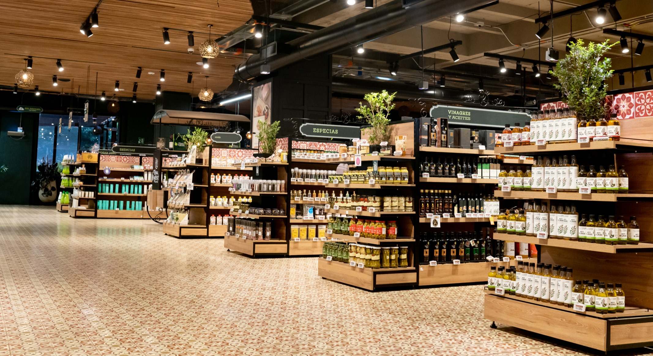 Alimentos en el supermercado