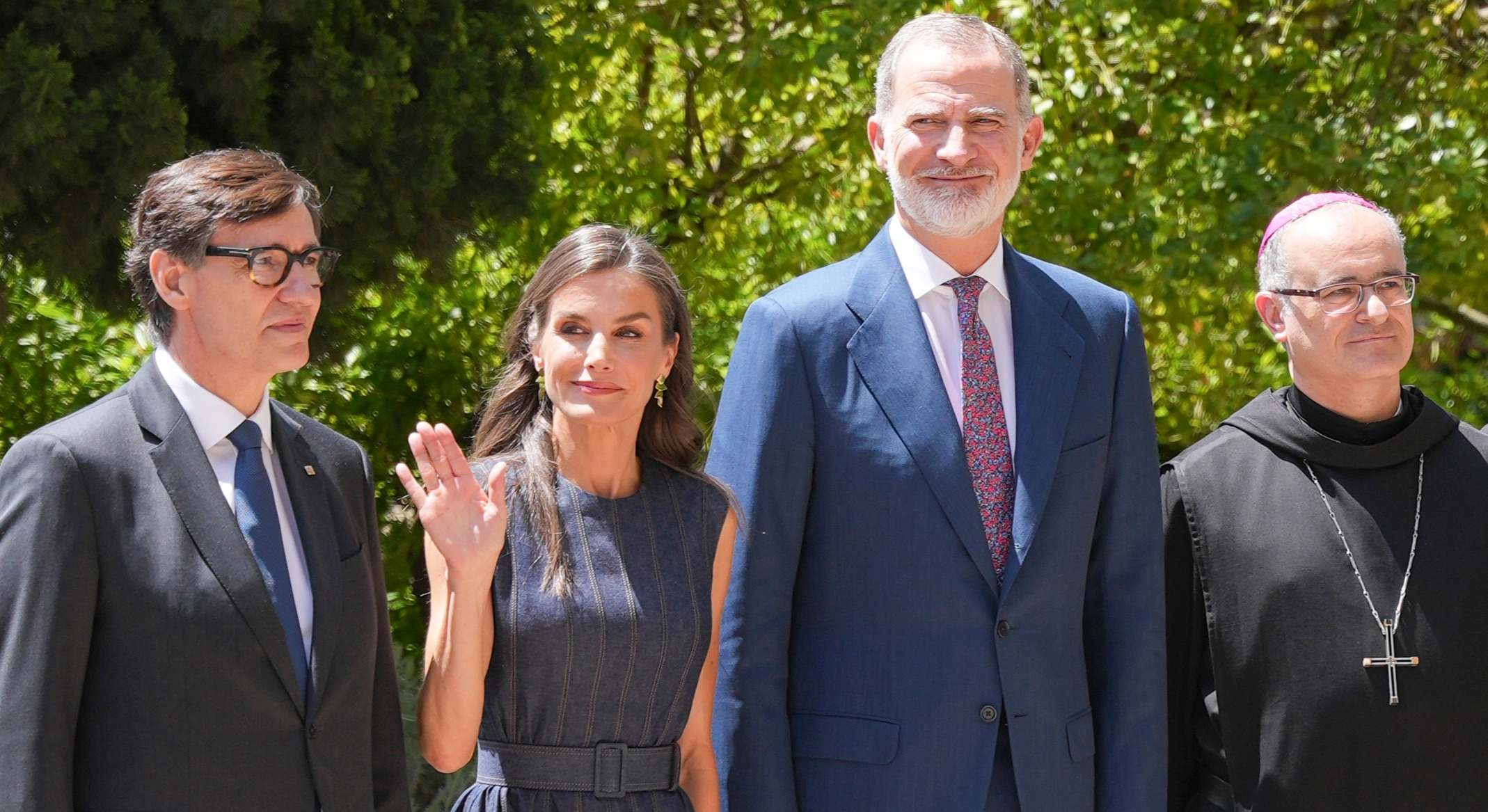  Felipe VI y Letizia en Monserrat