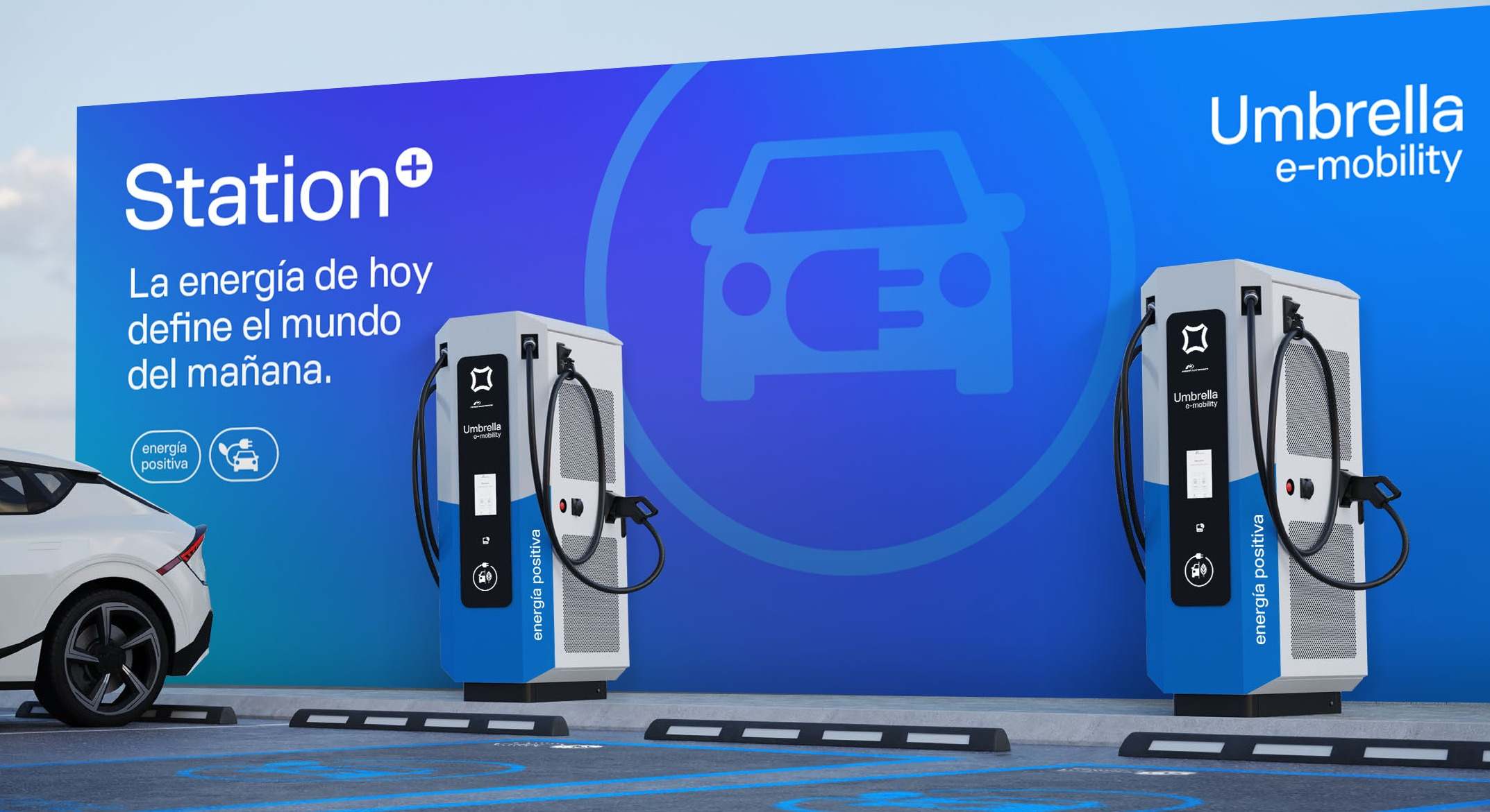Una estación de recarga de la división de Umbrella e-mobility