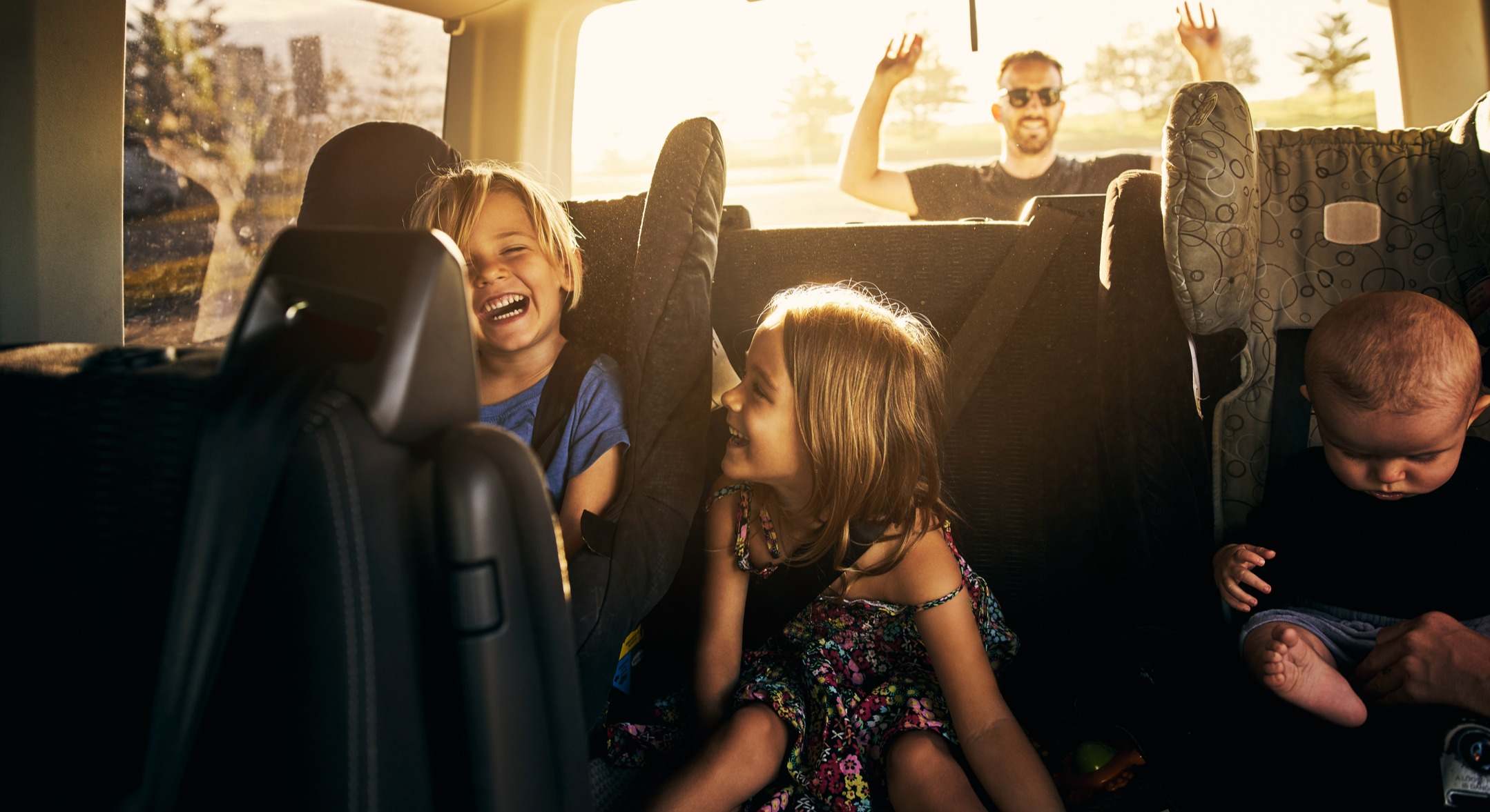Niños en el coche