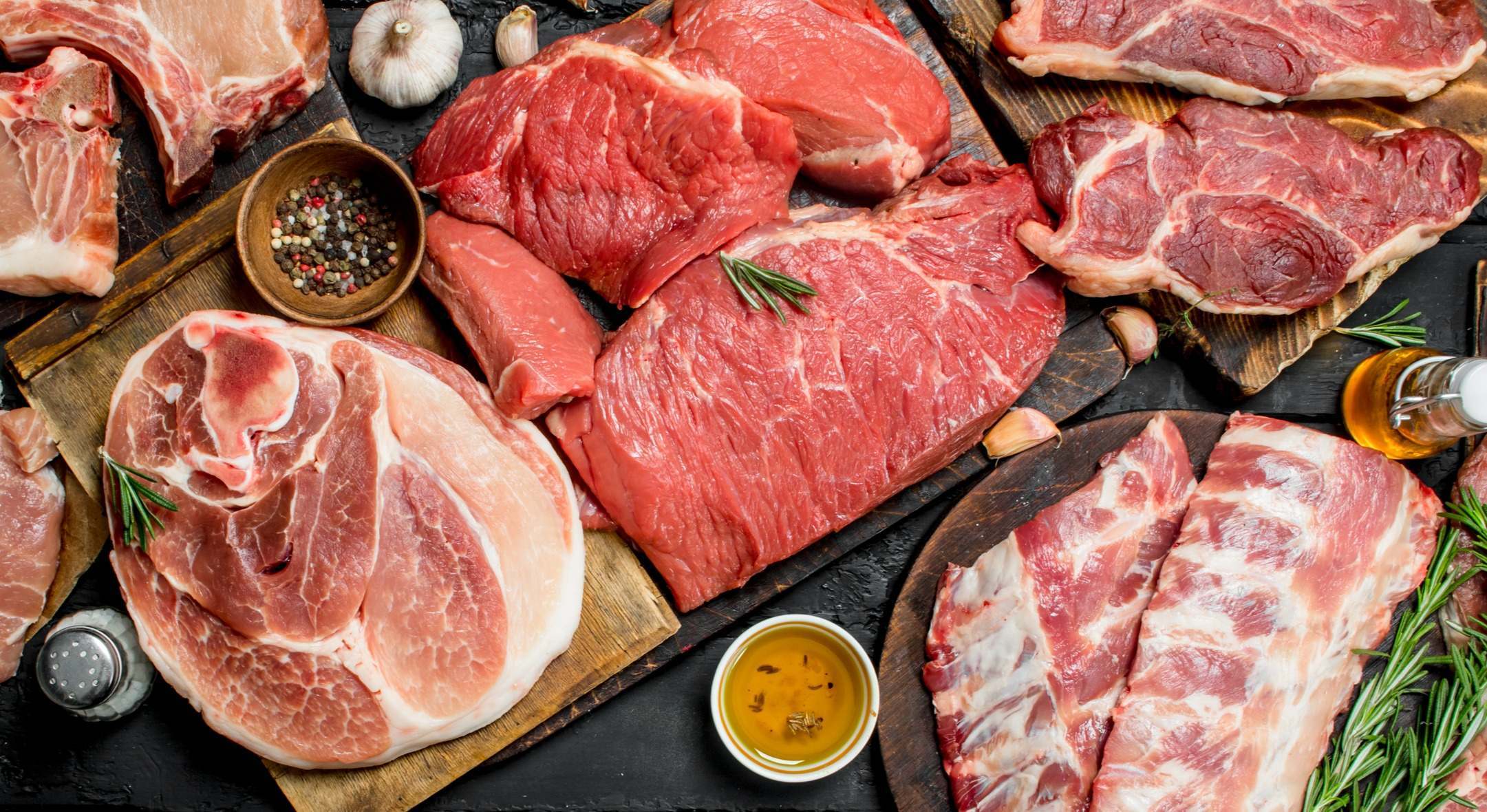 Imagen de diferentes tipos de carne