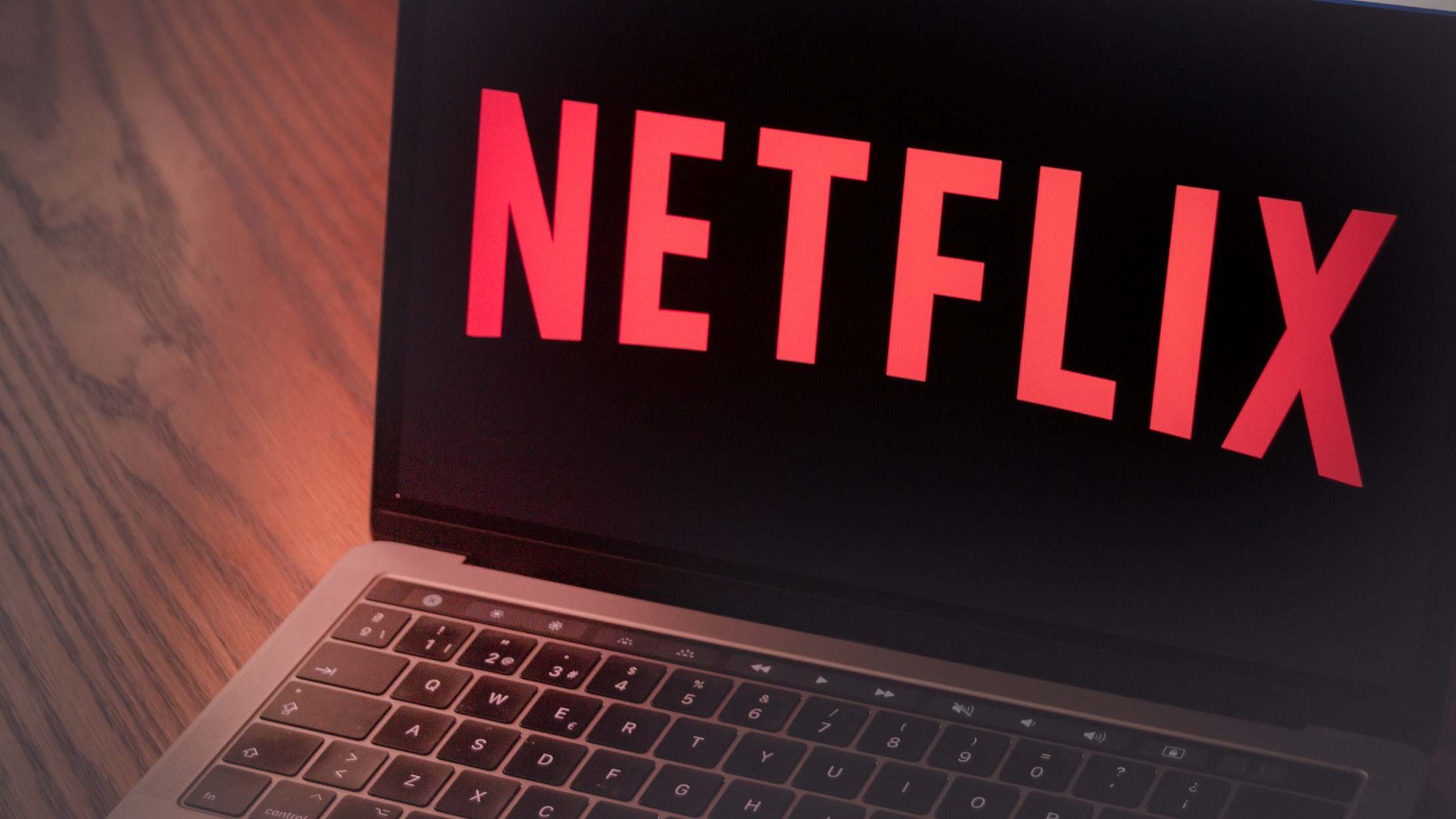 El logo de Netflix en un ordenador.