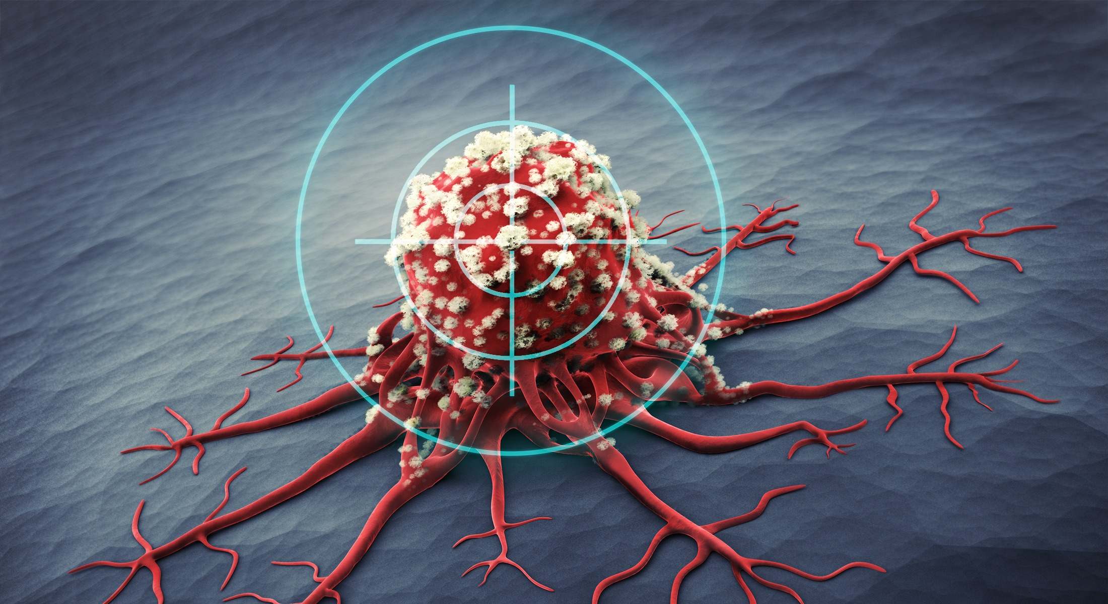 Primer plano de una célula cancerosa - Ilustración 3d