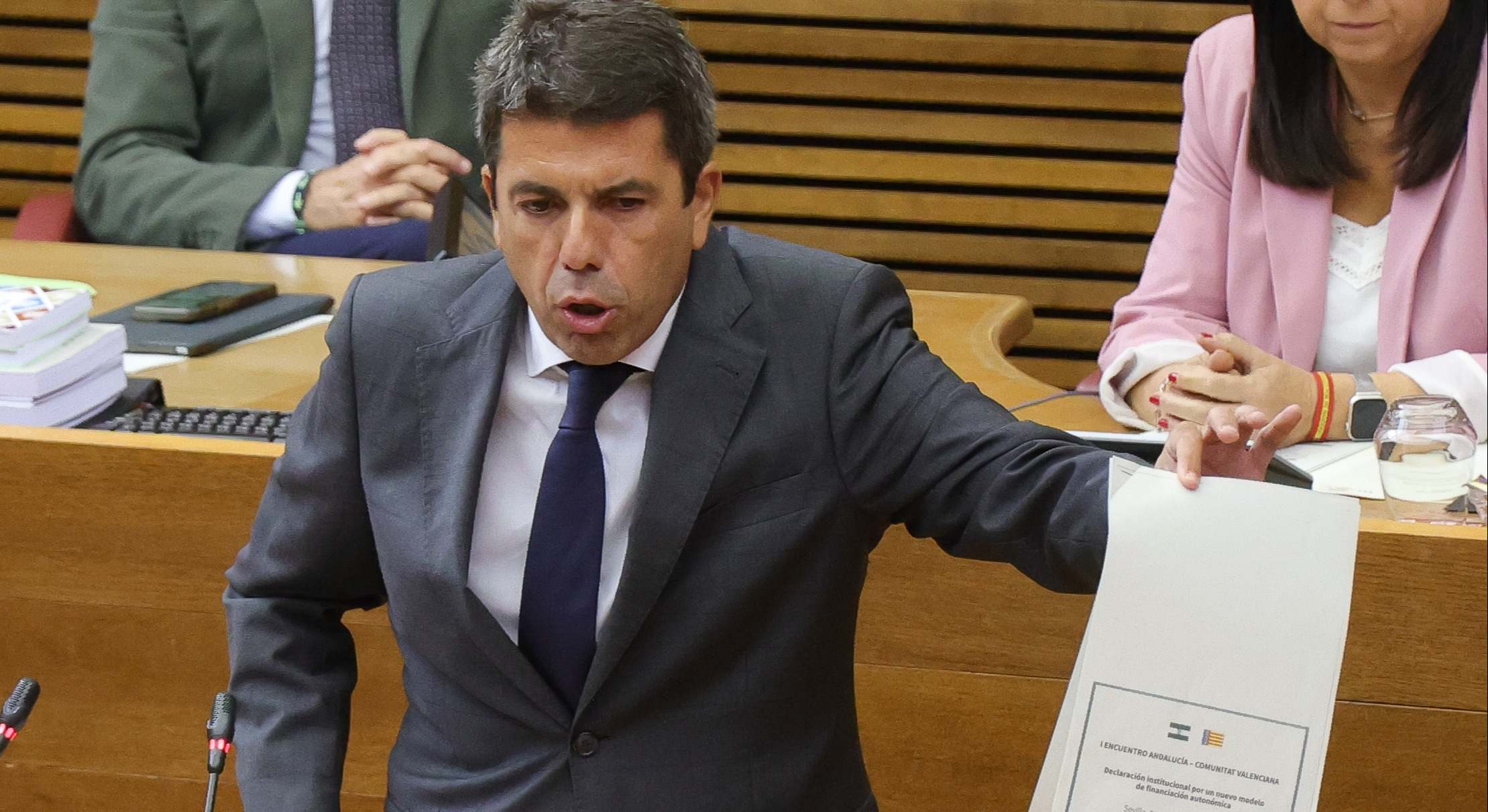 Mazón con el acuerdo con Andalucía para el fondo de nivelación.