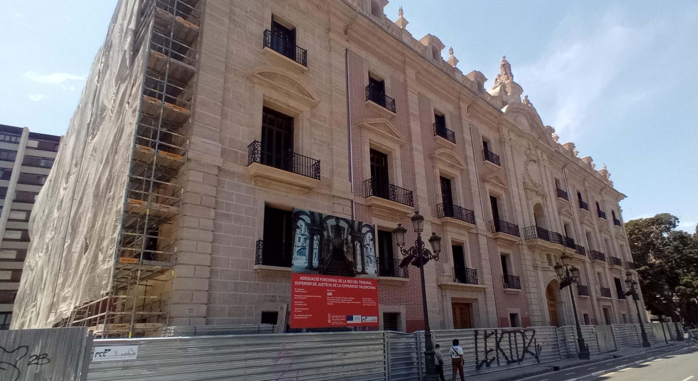 El Palacio de Justicia antigua Casa de la Aduana en Valencia.