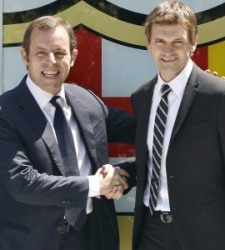 Sandro Rosell y Tito Vilanova