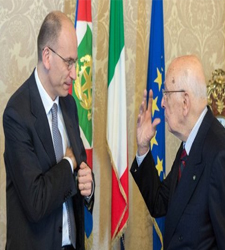 Napolitano y letta
