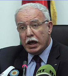 canciller palestino