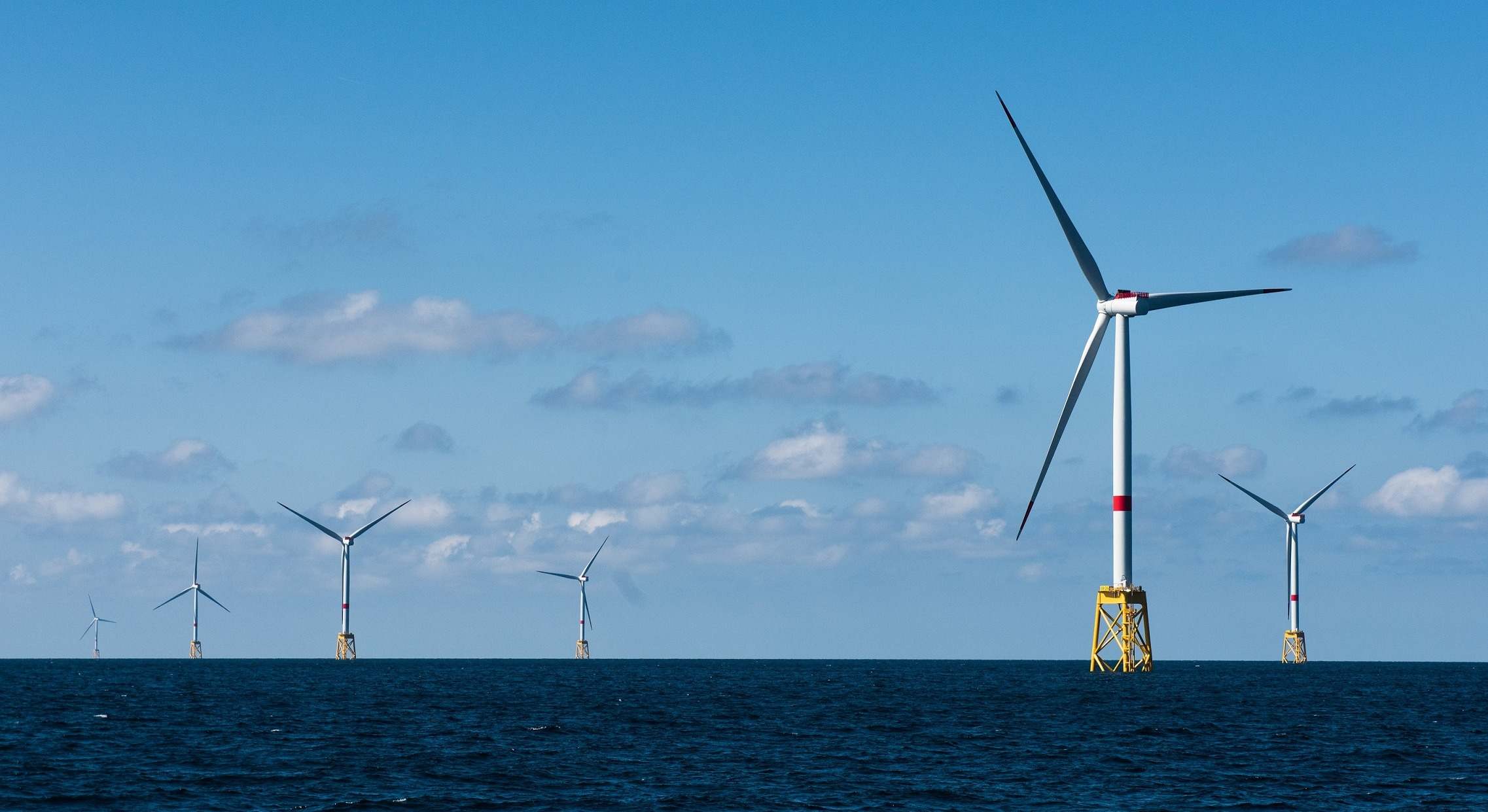 El parque eólico de Iberdrola, Saint Brieuc, en Francia. 