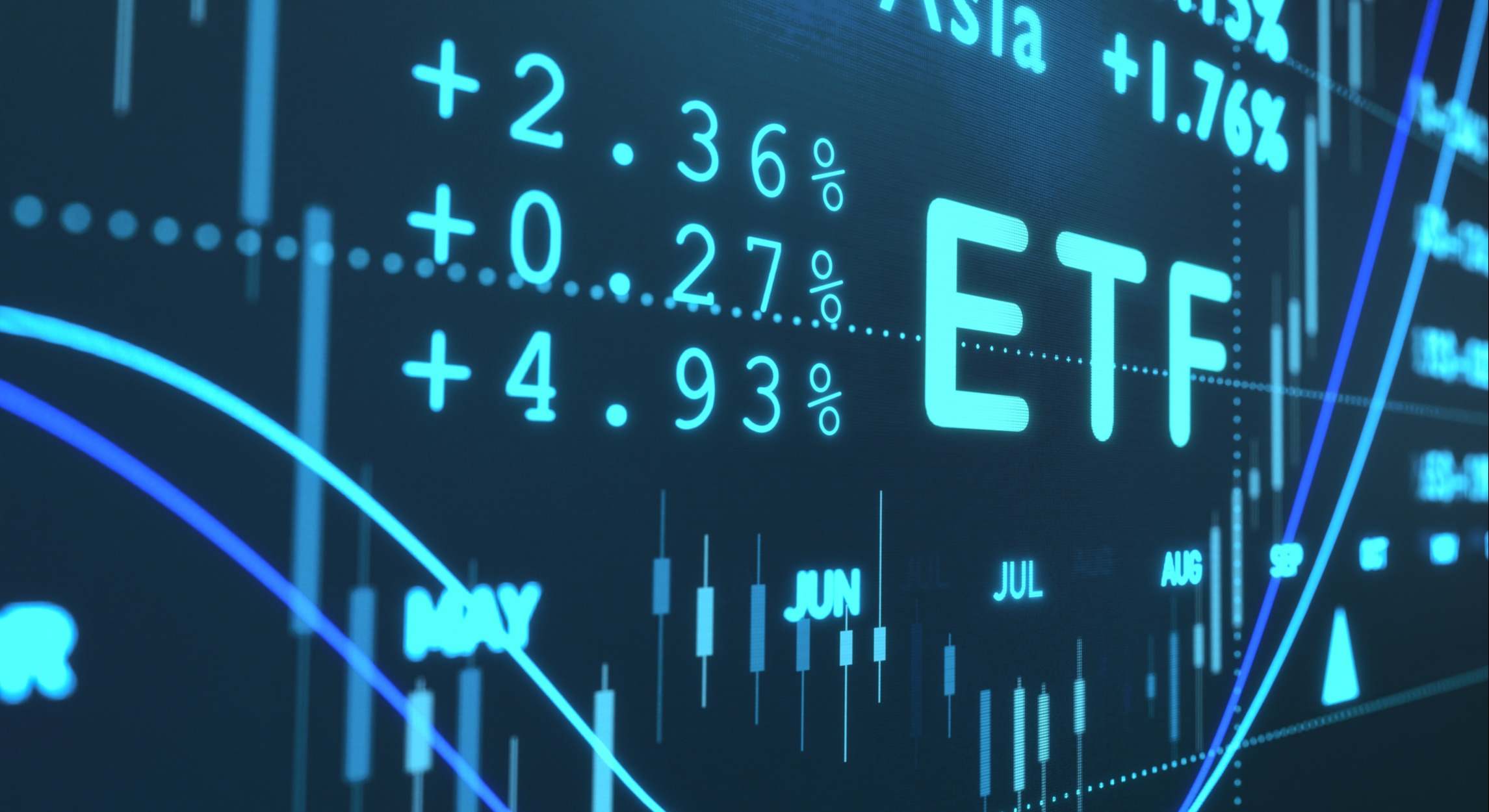 Gráfico de números y ETF