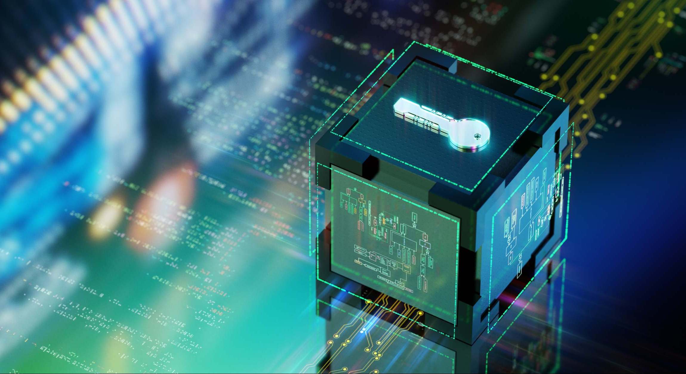 Ilustración sobre computación cuántica