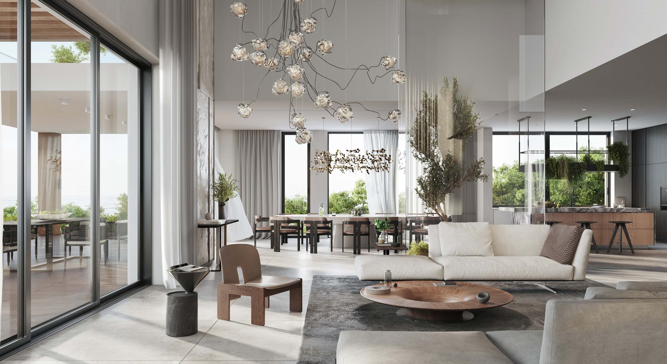 Interior de una vivienda de lujo
