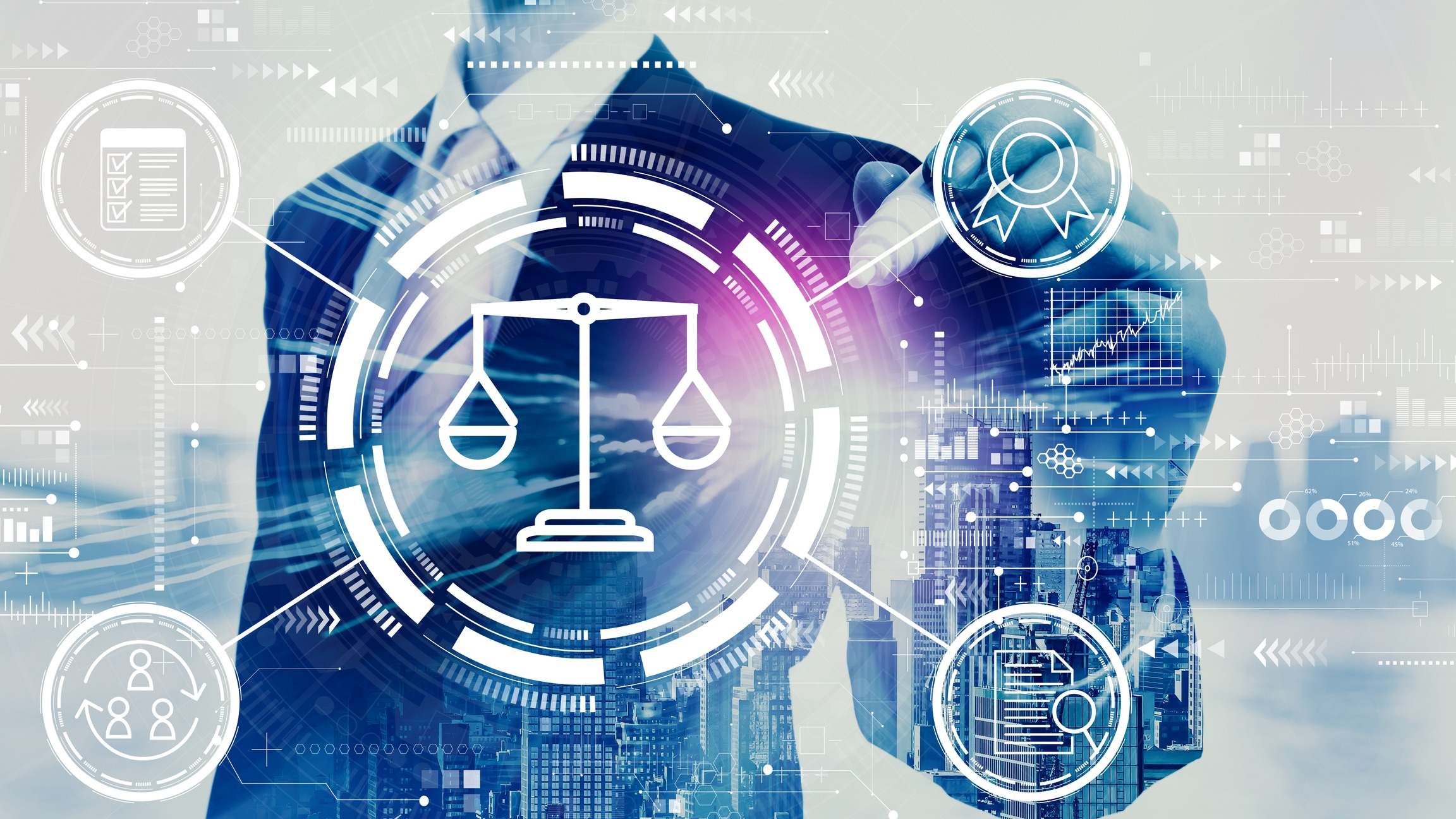 Representación digital del símbolo de la Justicia
