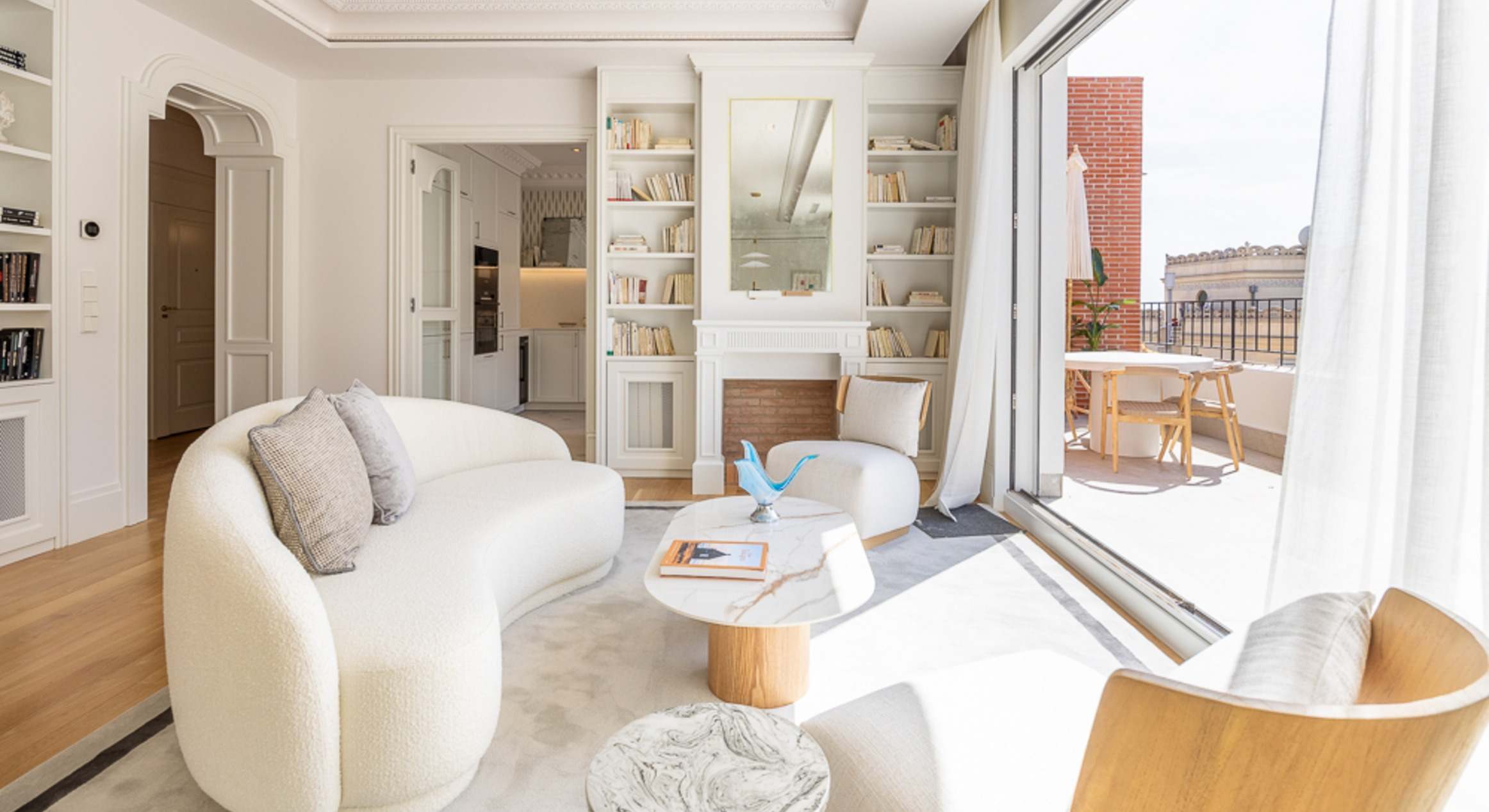 Interior de un piso de lujo en Madrid comercializado por Viva Sotheby's Internat Realtyional