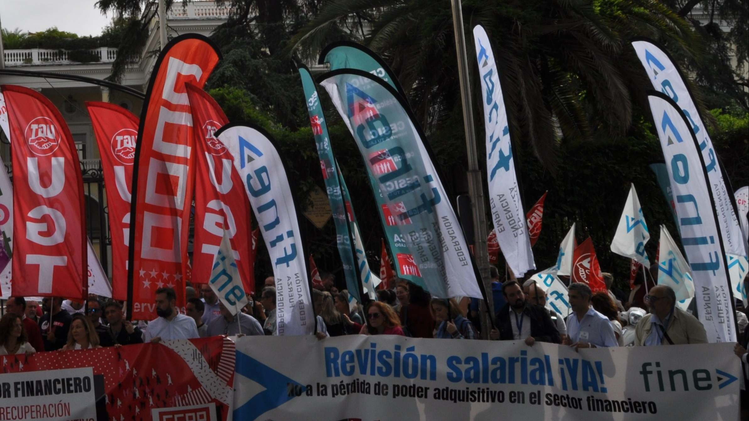 Protestas sindicatos banca
