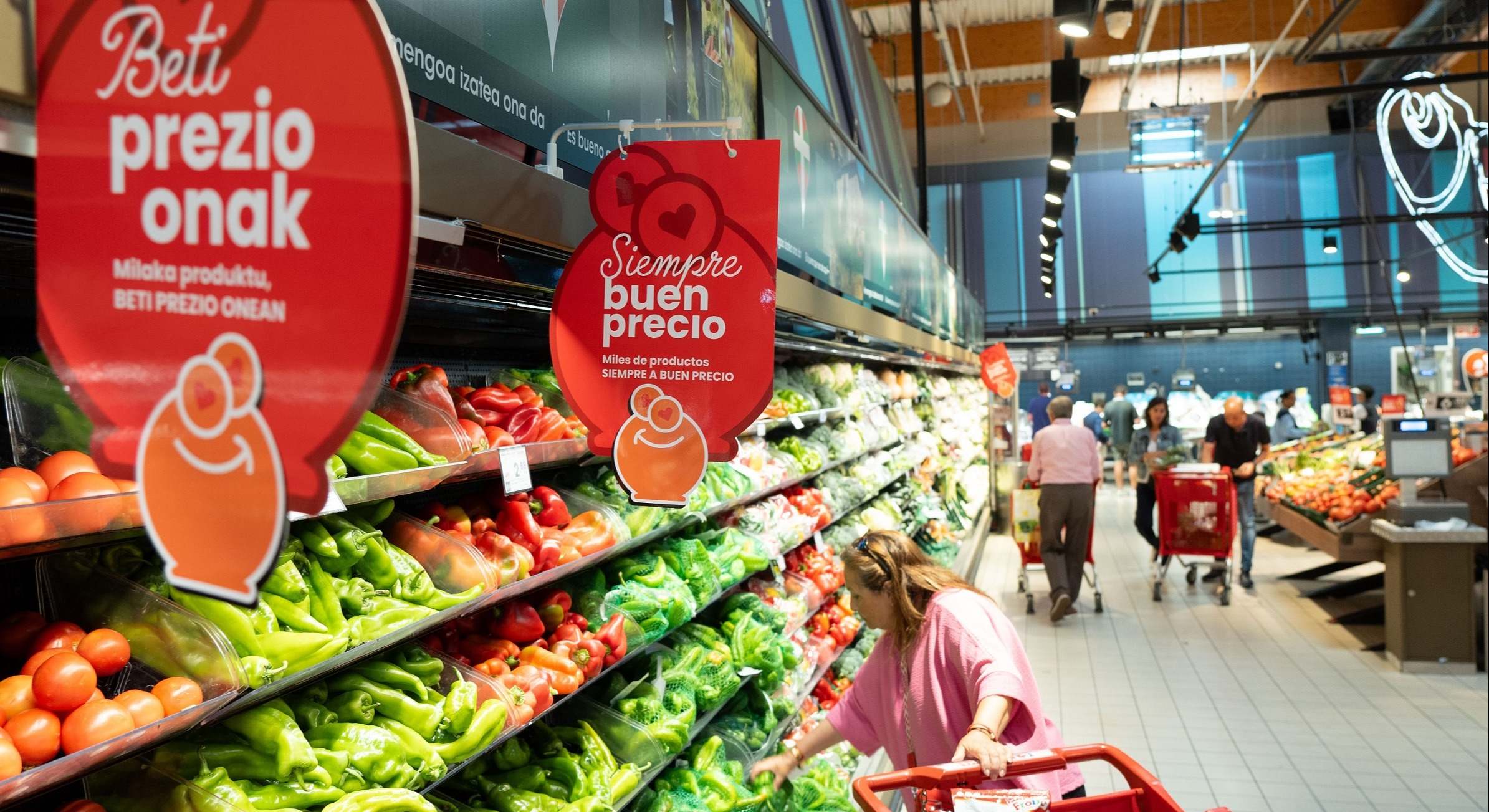 Supermercado Eroski.