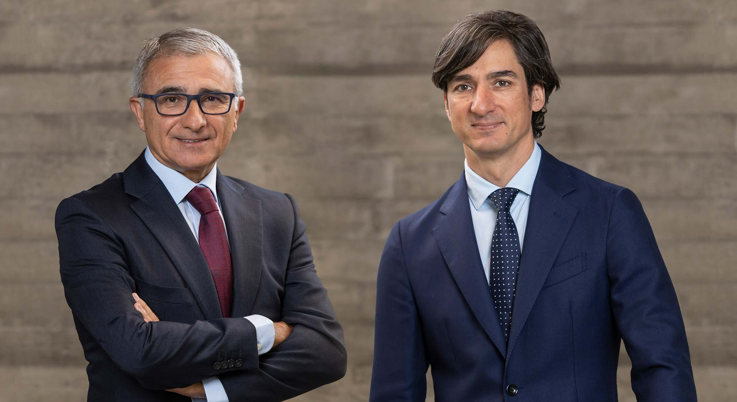 Julio Rodríguez y Marcos Cela, CEO saliente y entrante en Cementos Molins.