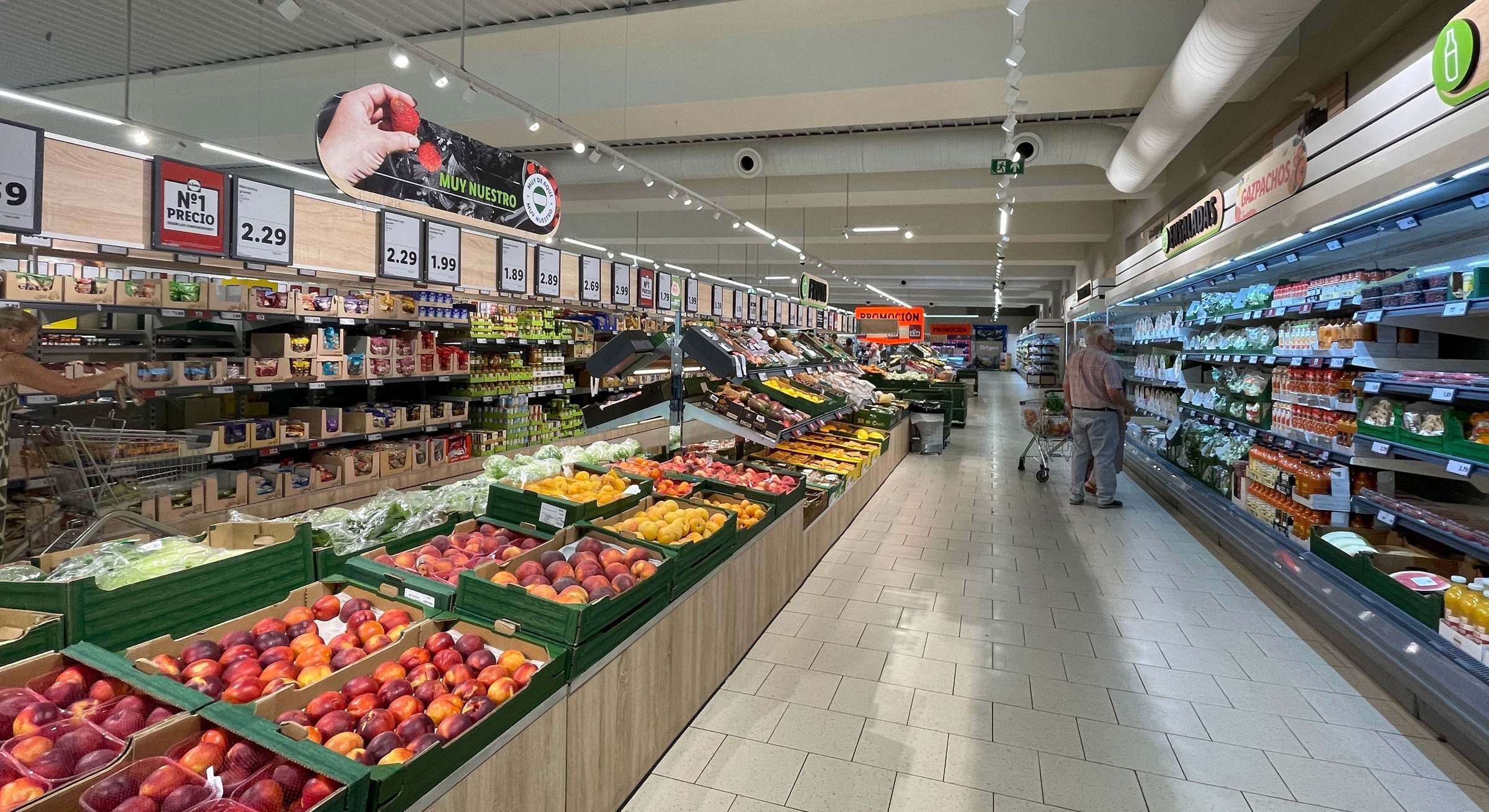 Supermercado Lidl en Andalucía.